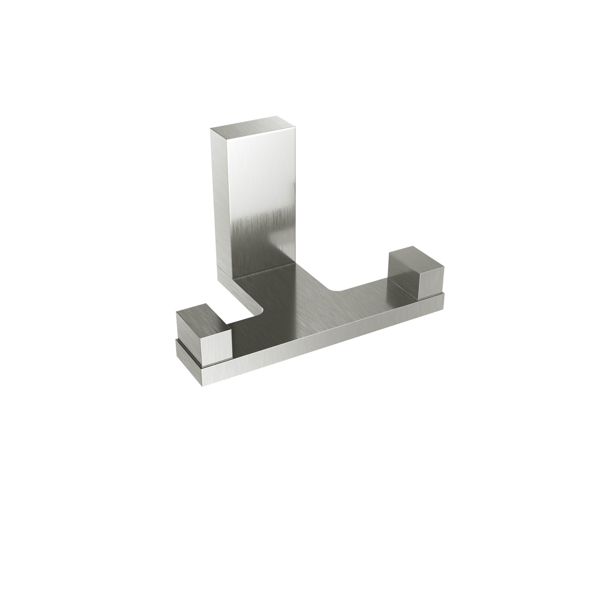 ICO Bath V5224 Fire Double Towel Hook - Brushed Nickel