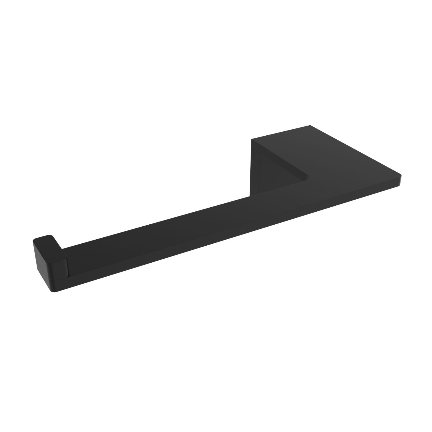 ICO Bath V61025 Ash Toilet Paper Holder - Matte Black (RH Post)