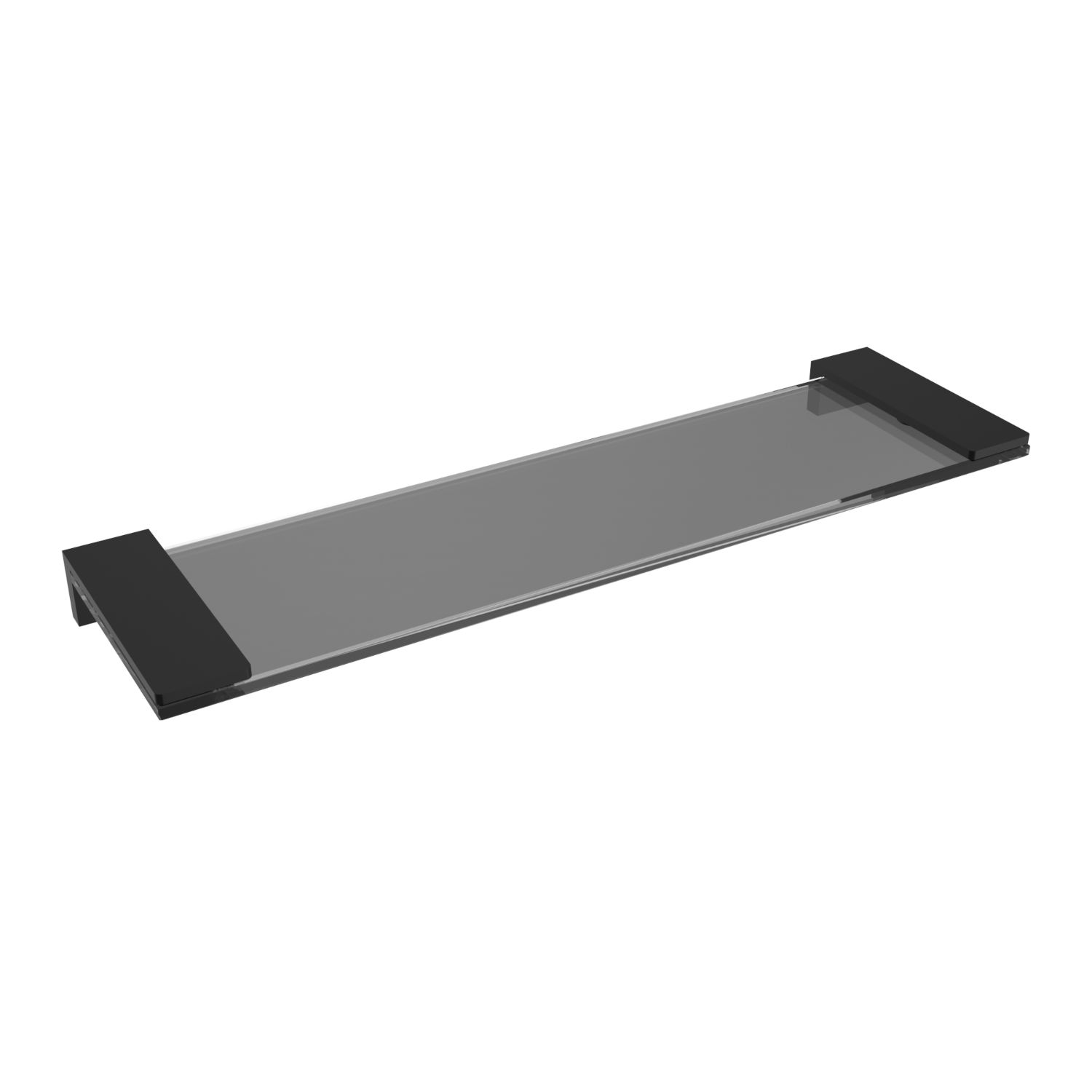 ICO Bath V61765 Ash Glass Shelf - Matte Black