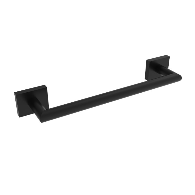 ICO Bath V62135 Crater 12" Towel Bar - Matte Black