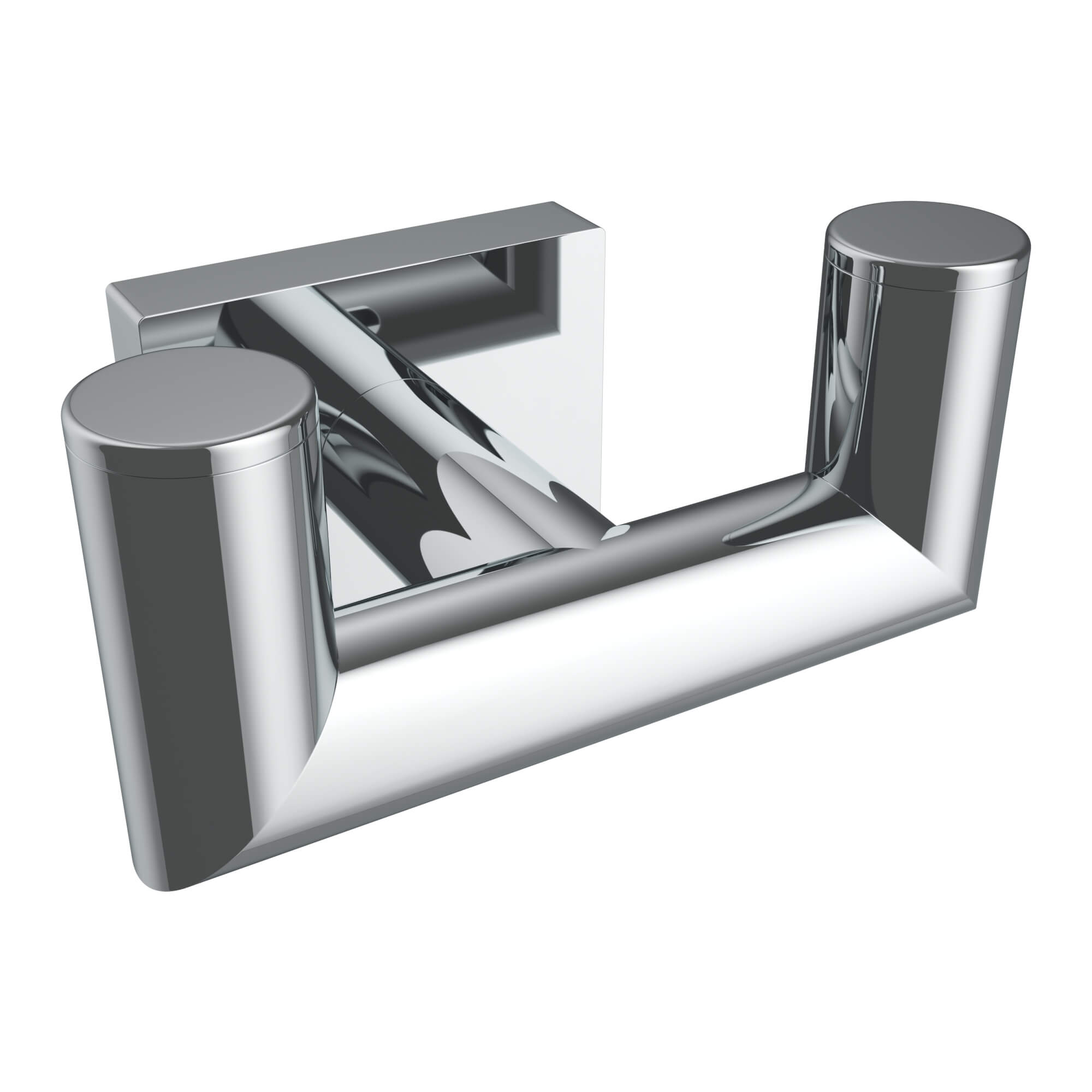 ICO Bath V62223 Crater Double Towel Hook - Chrome [V62223