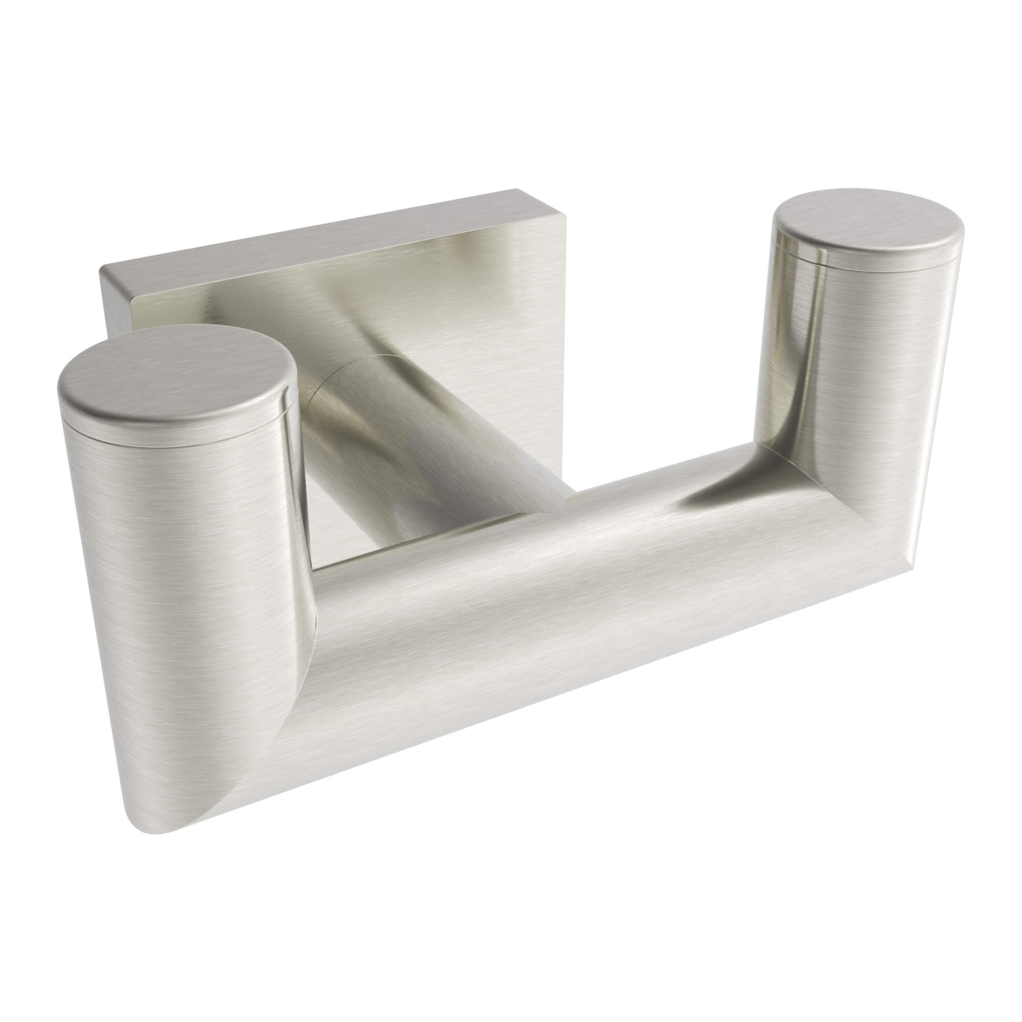 ICO Bath V62224 Crater Double Towel Hook - Brushed Nickel