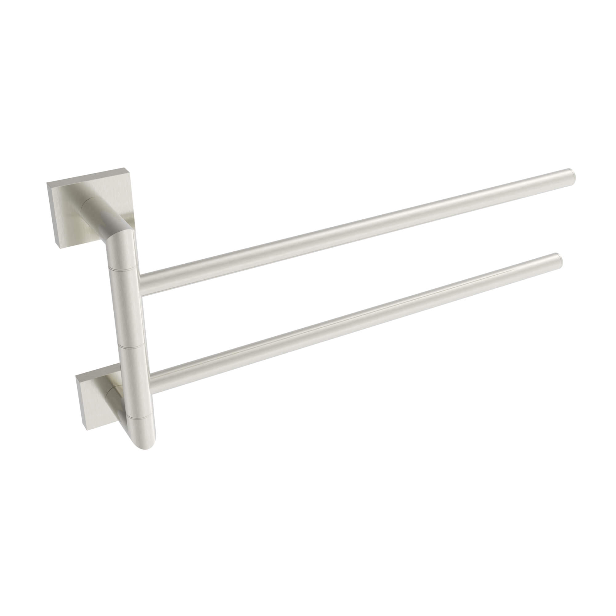 ICO Bath V62454 Crater Swivelling Towel Bar - Brushed Nickel