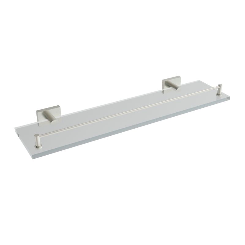 ICO Bath V62764 Crater Glass Shelf - Brushed Nickel