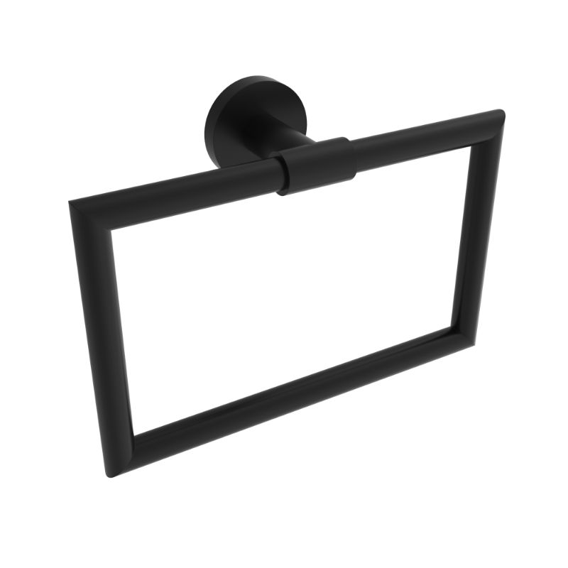 ICO Bath V63315 Summit Towel Ring - Matte Black