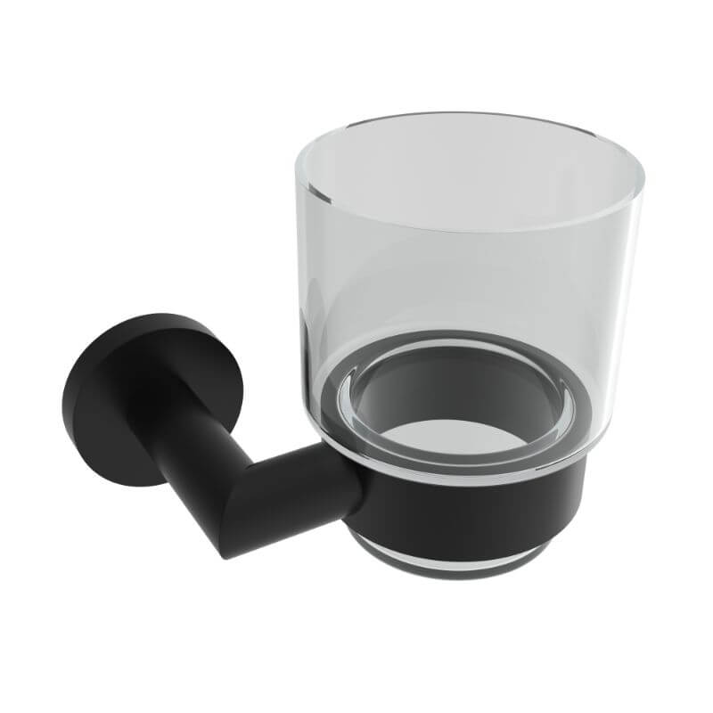 ICO Bath V63555 Summit Glass Tumbler - Matte Black