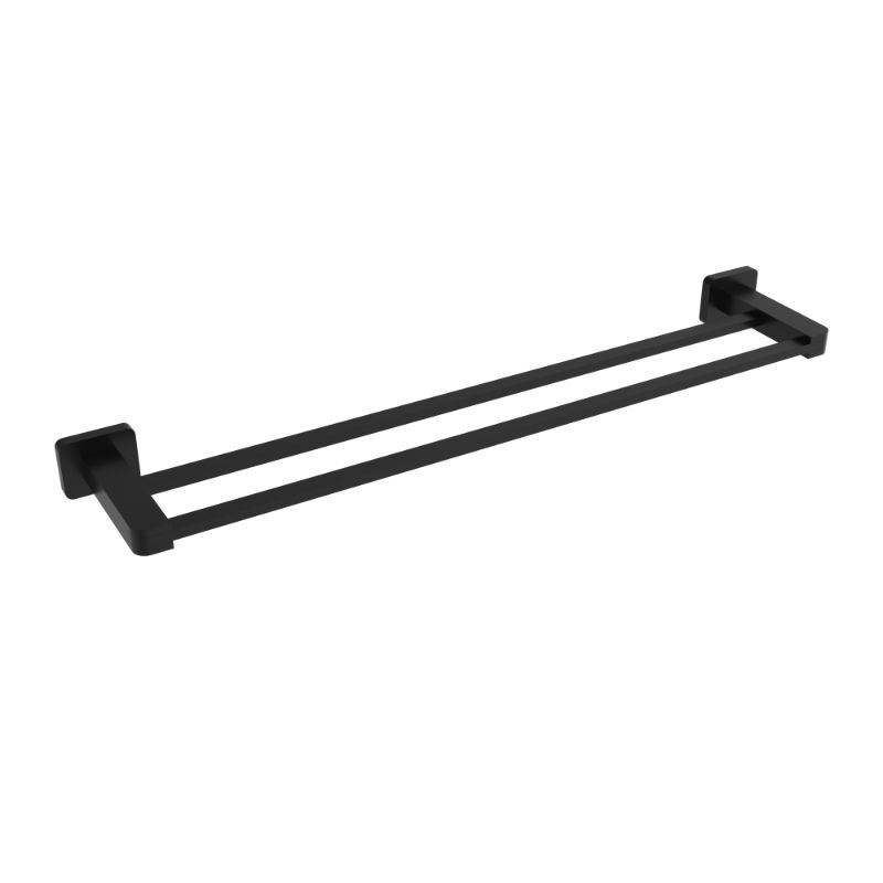 ICO Bath V64185 Spark 24" Double Towel Bar - Matte Black