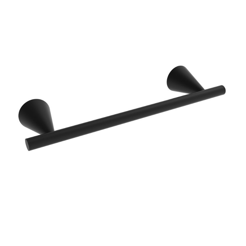 ICO Bath V65135 Cone 12" Towel Bar - Matte Black