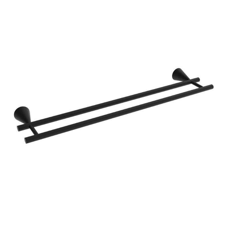 ICO Bath V65185 Cone 24" Double Towel Bar - Matte Black