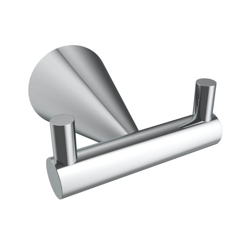 ICO Bath V65223 Cone Double Towel Hook - Chrome