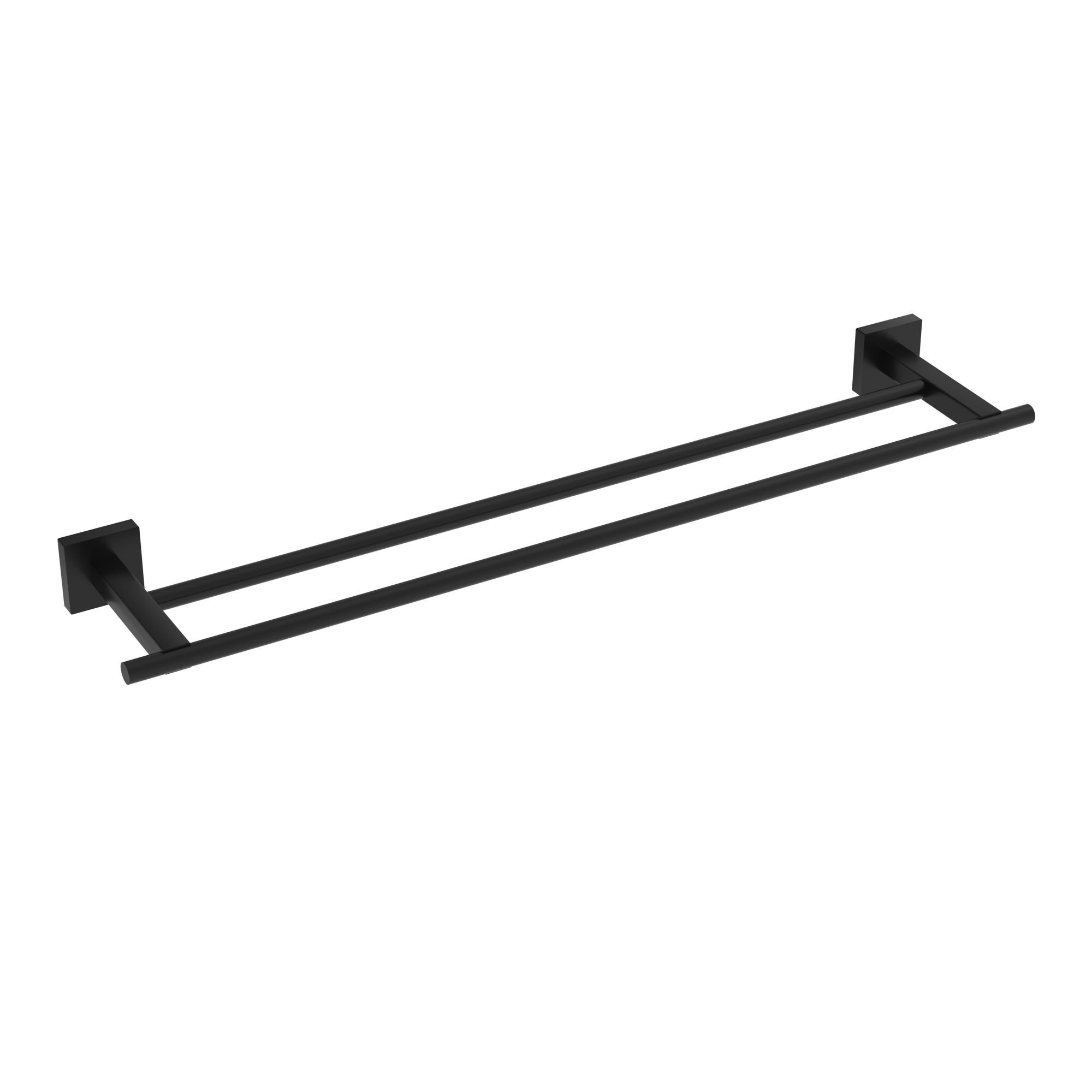 ICO Bath V66185 Heat 24" Double Towel Bar - Matte Black