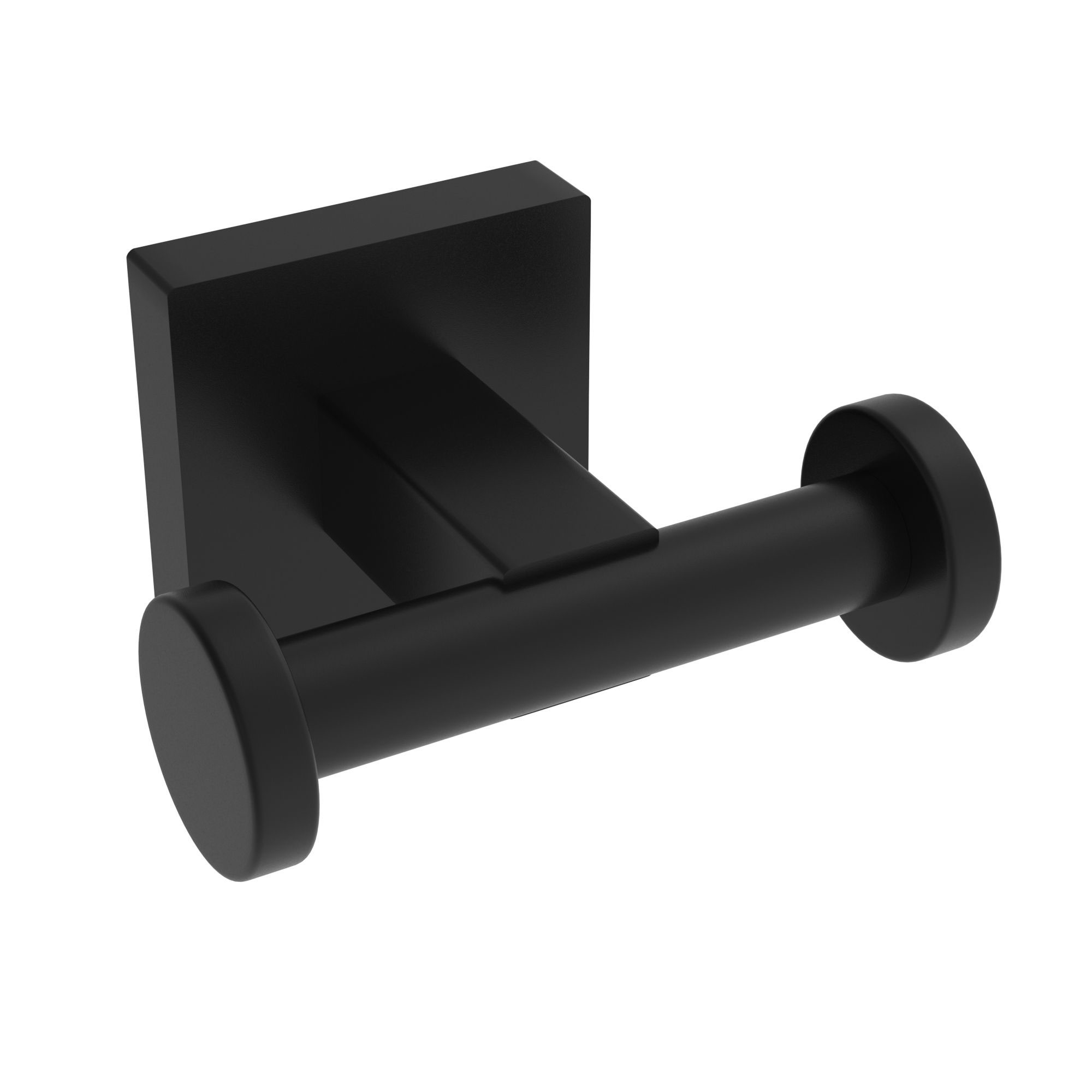 ICO Bath V66225 Heat Double Towel Hook - Matte Black