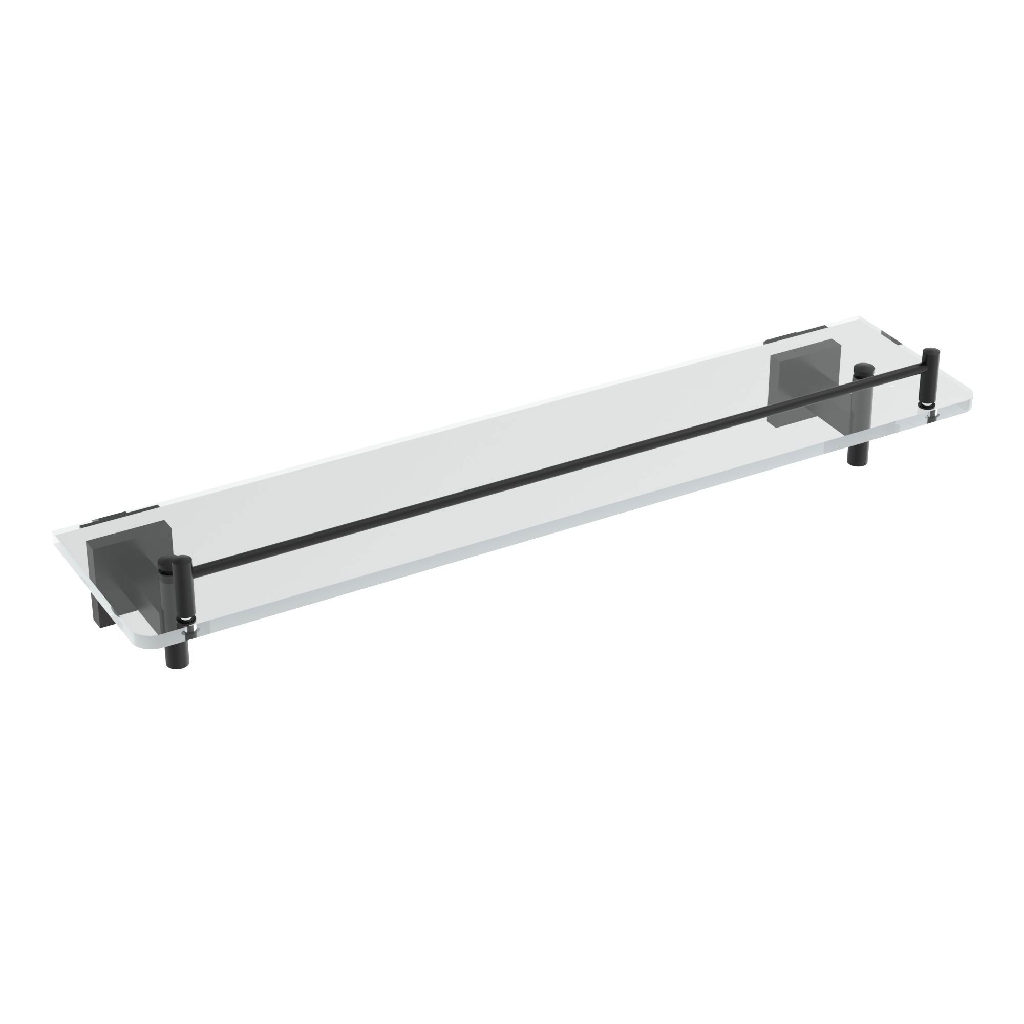 ICO Bath V66765 Heat Glass Shelf - Matte Black