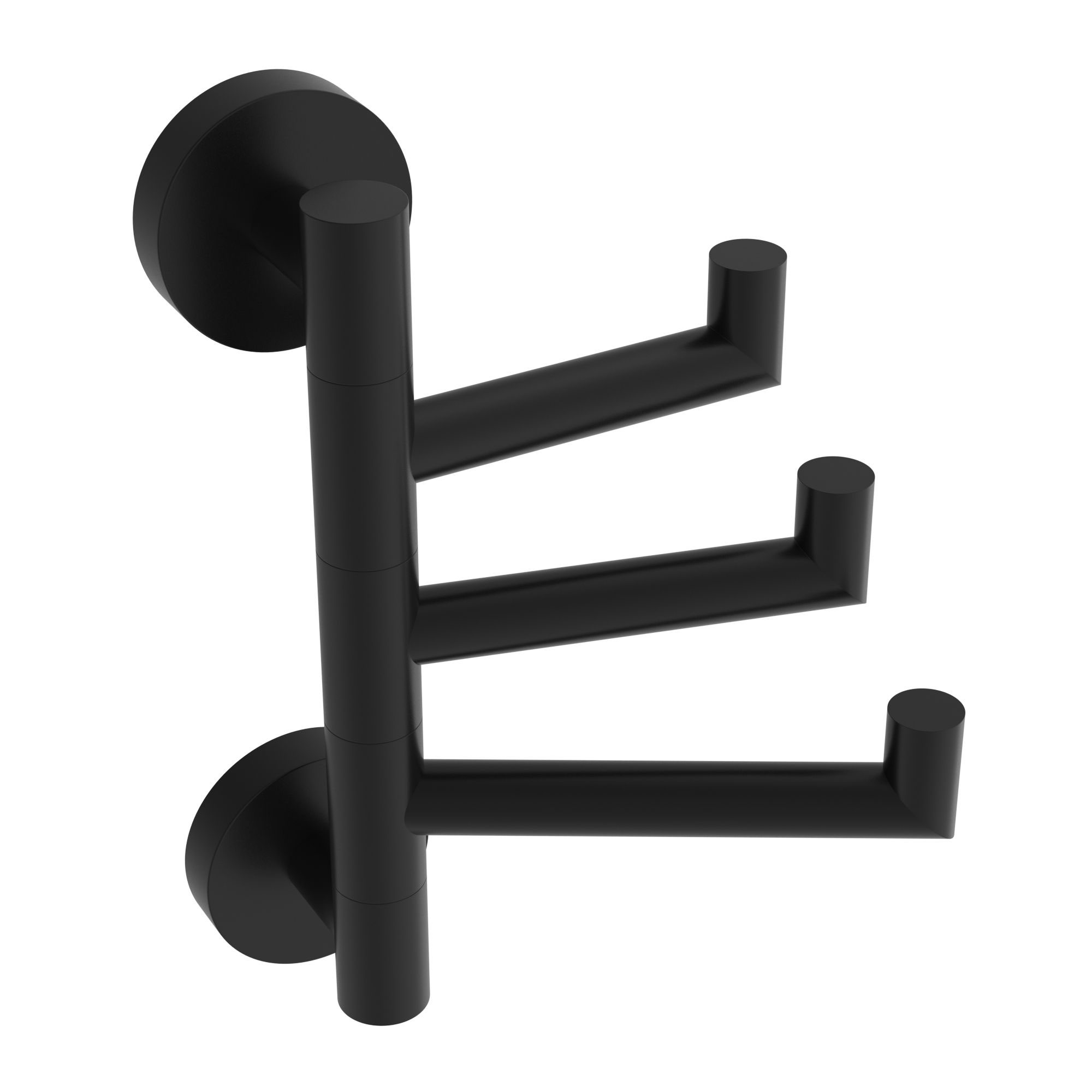 ICO Bath V67275 Lava Swivelling Towel Hook - Matte Black