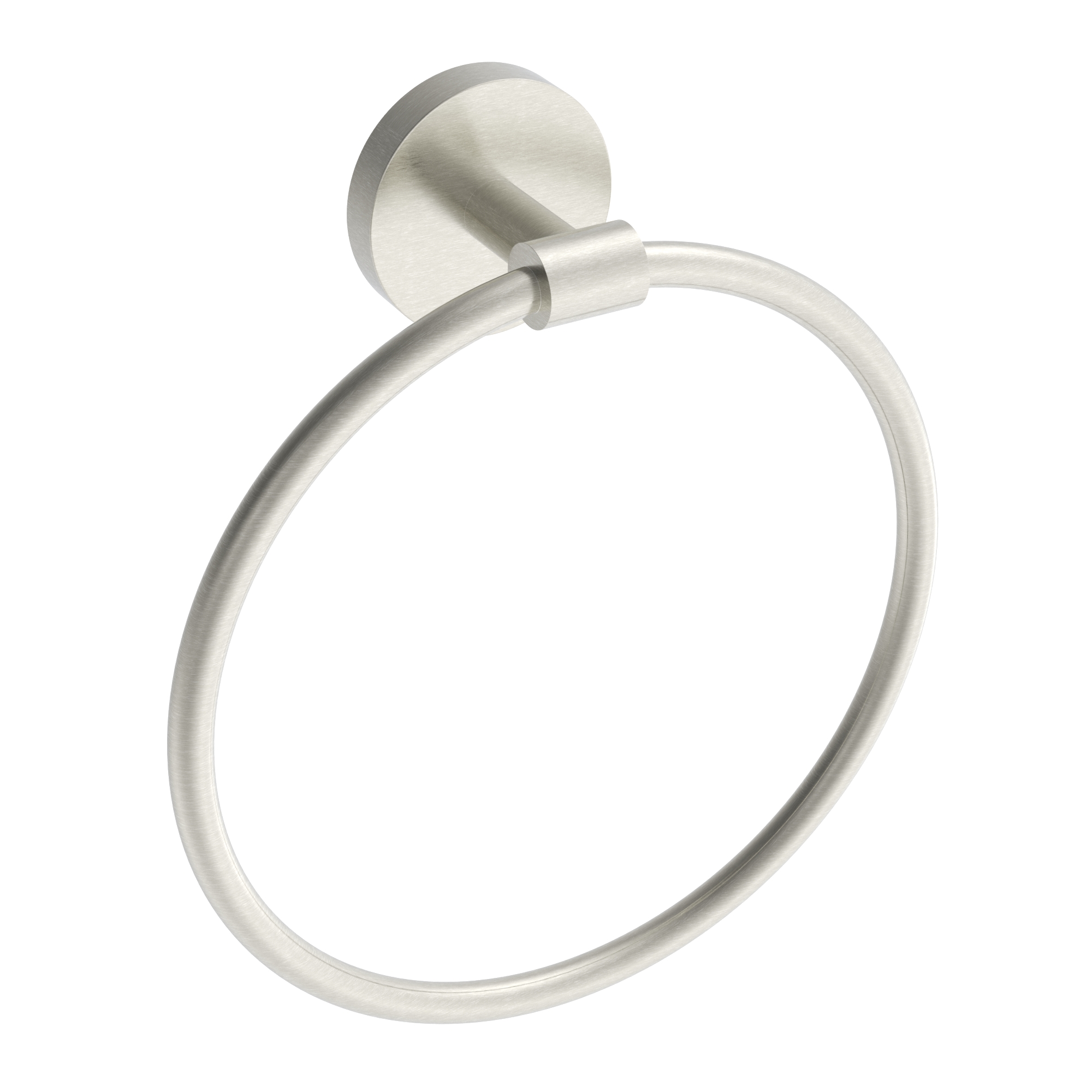 ICO Bath V67314 Lava Towel Ring - Brushed Nickel