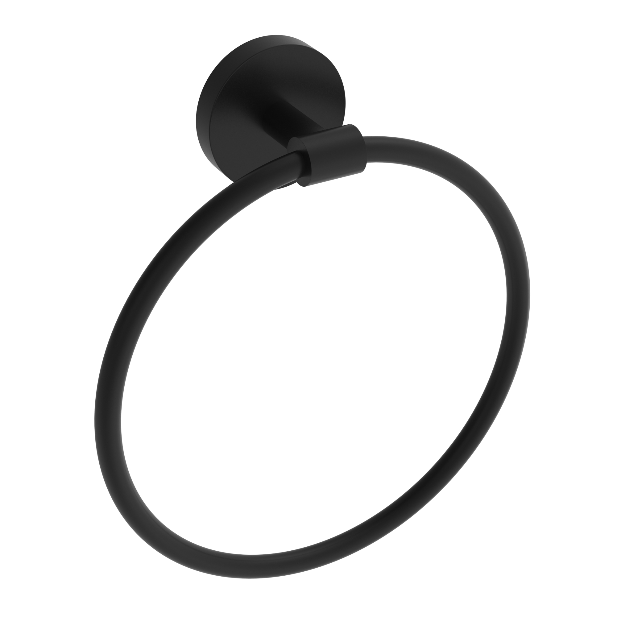 ICO Bath V67315 Lava Towel Ring - Matte Black