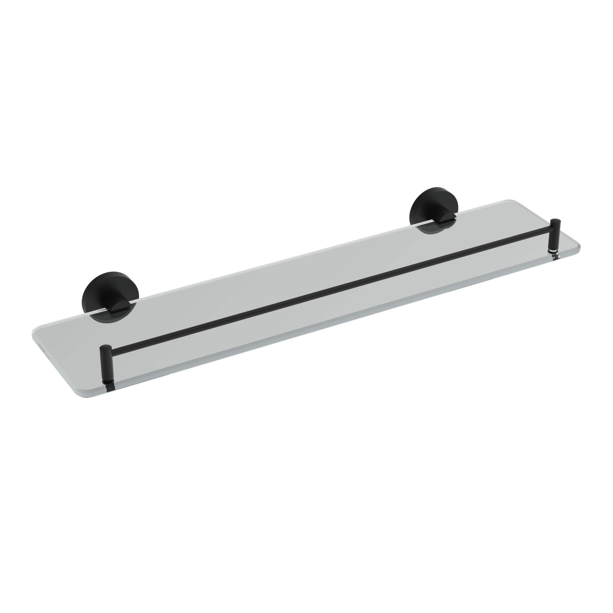 ICO Bath V67765 Lava Glass Shelf - Matte Black