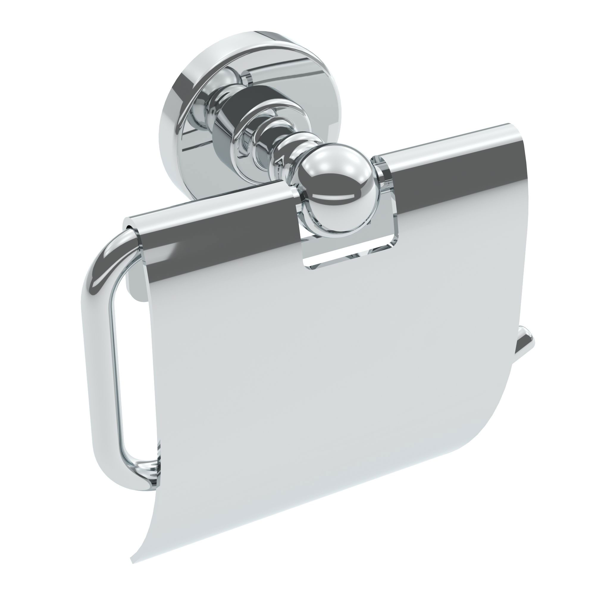 ICO Bath V68053 Ember Toilet Paper Holder With Cover - Chrome