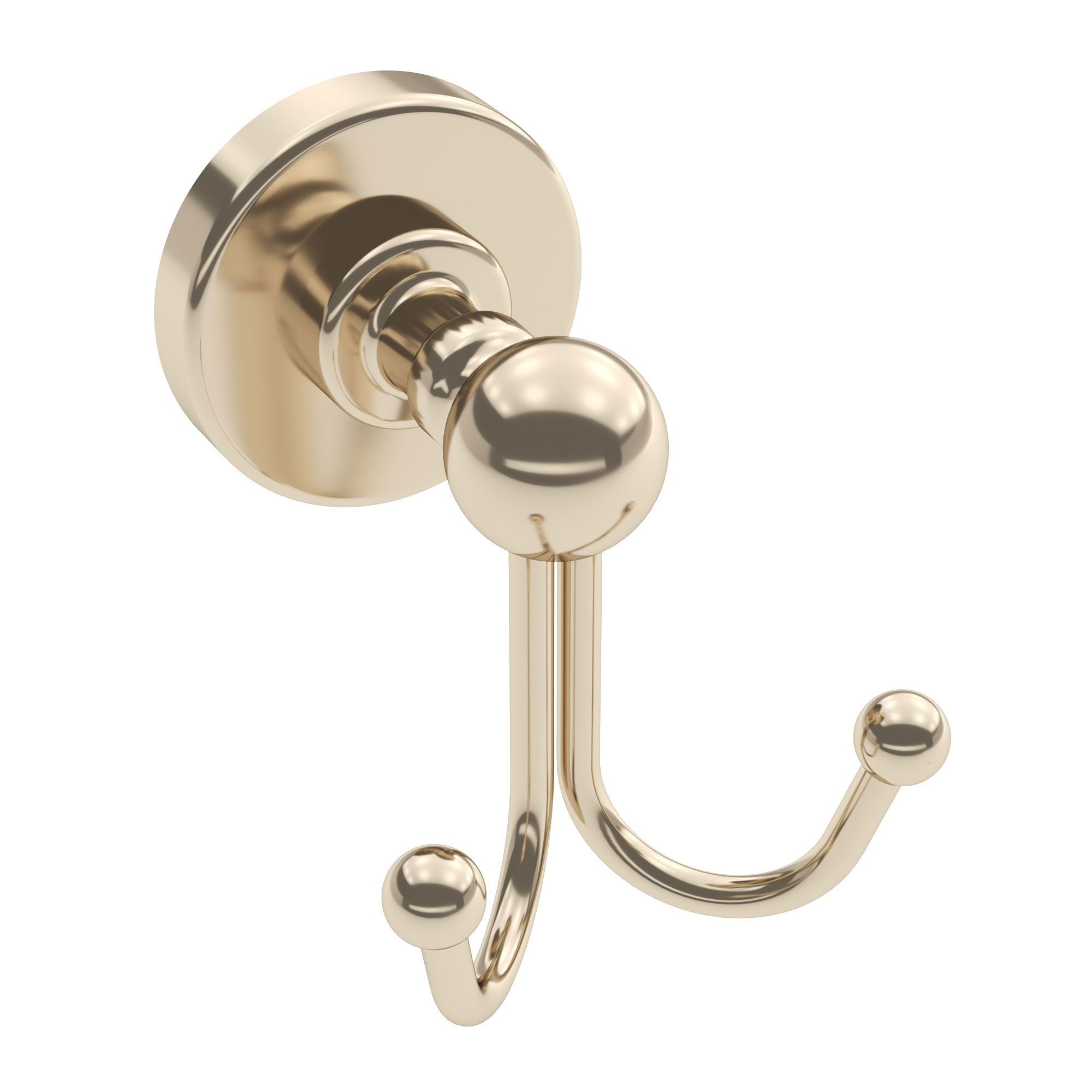 ICO Bath V68226 Ember Double Towel Hook - Polished Nickel