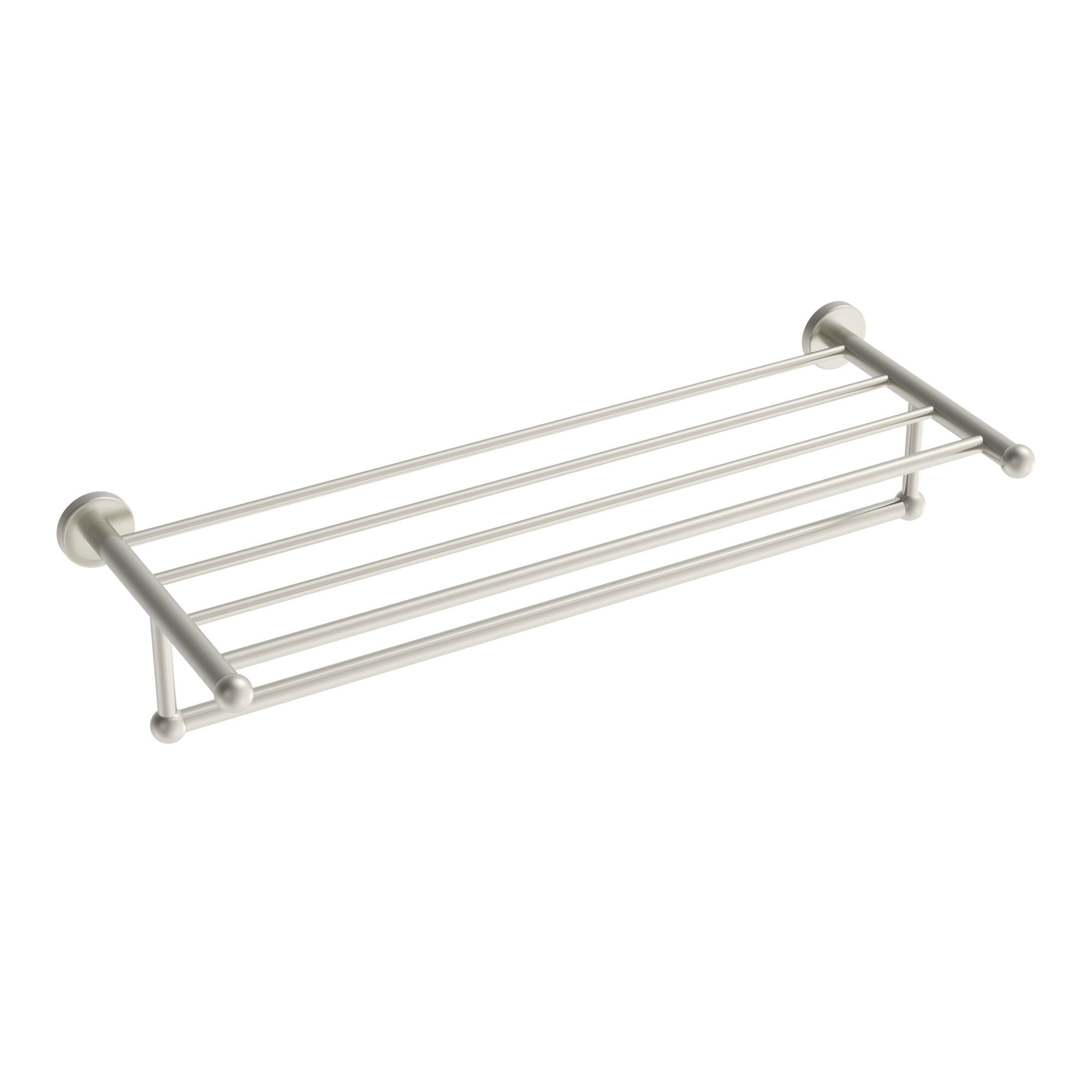 ICO Bath V68724 Ember Towel Shelf With Bar - Brushed Nickel