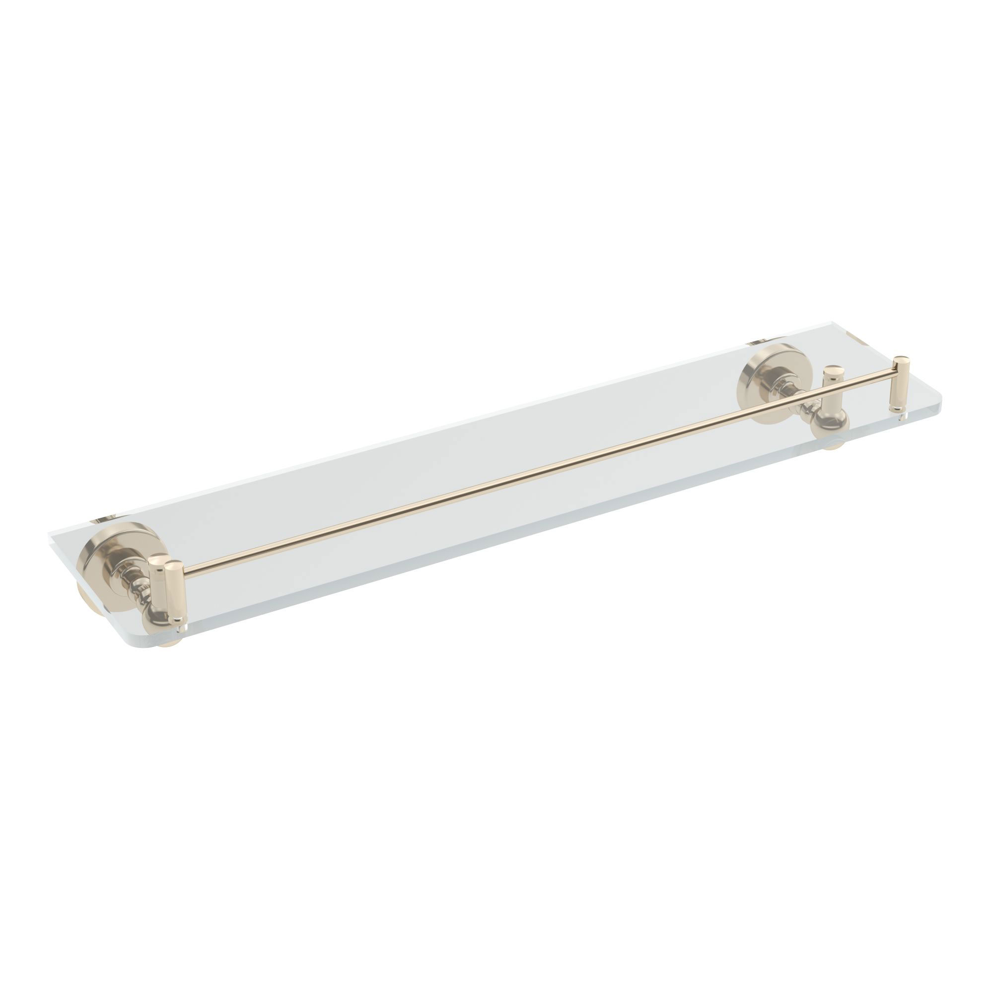 ICO Bath V68766 Ember Glass Shelf - Polished Nickel