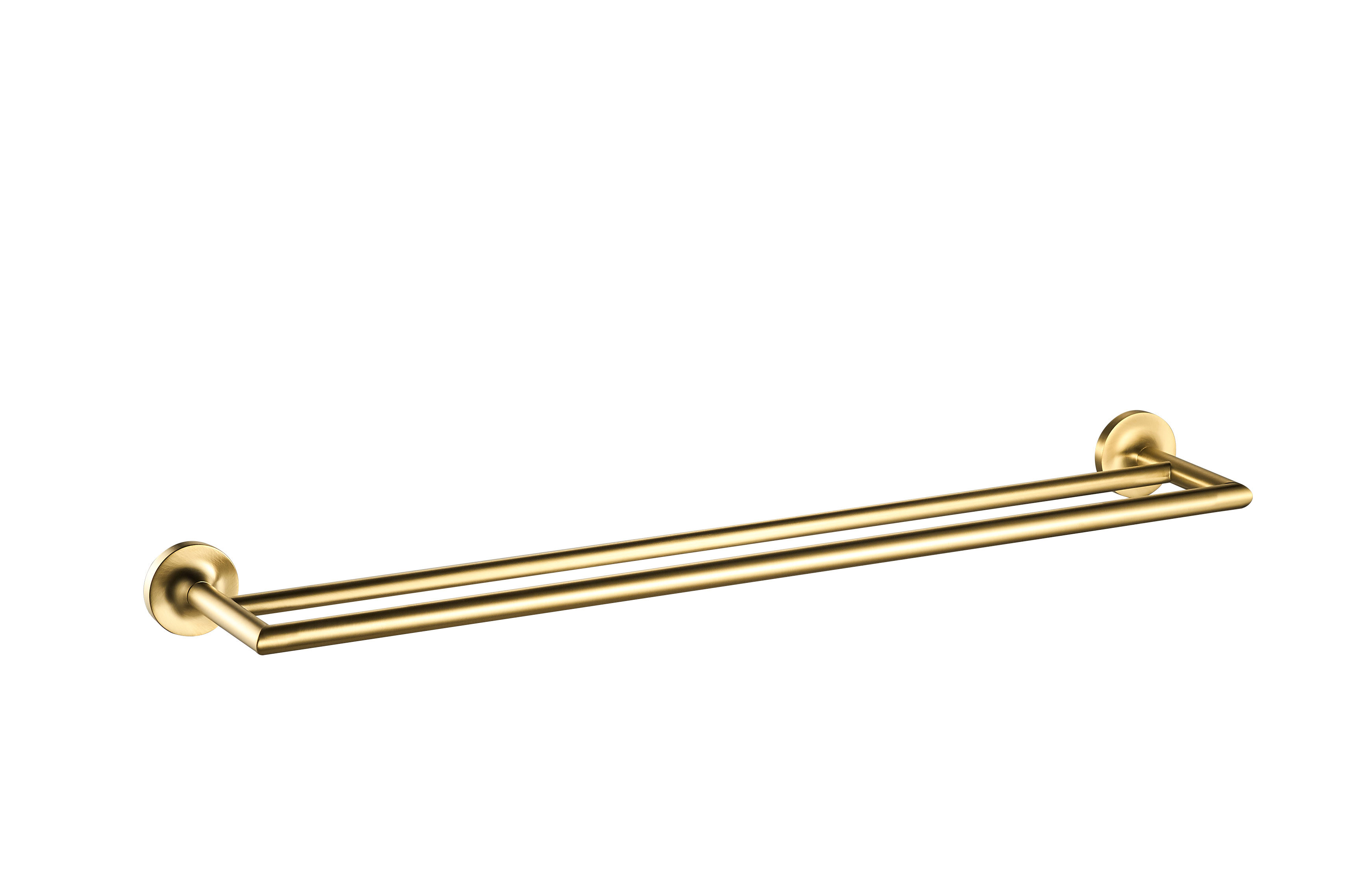 ICO Bath V70188 Glow 24" Double Towel Bar - PVD Brushed Gold