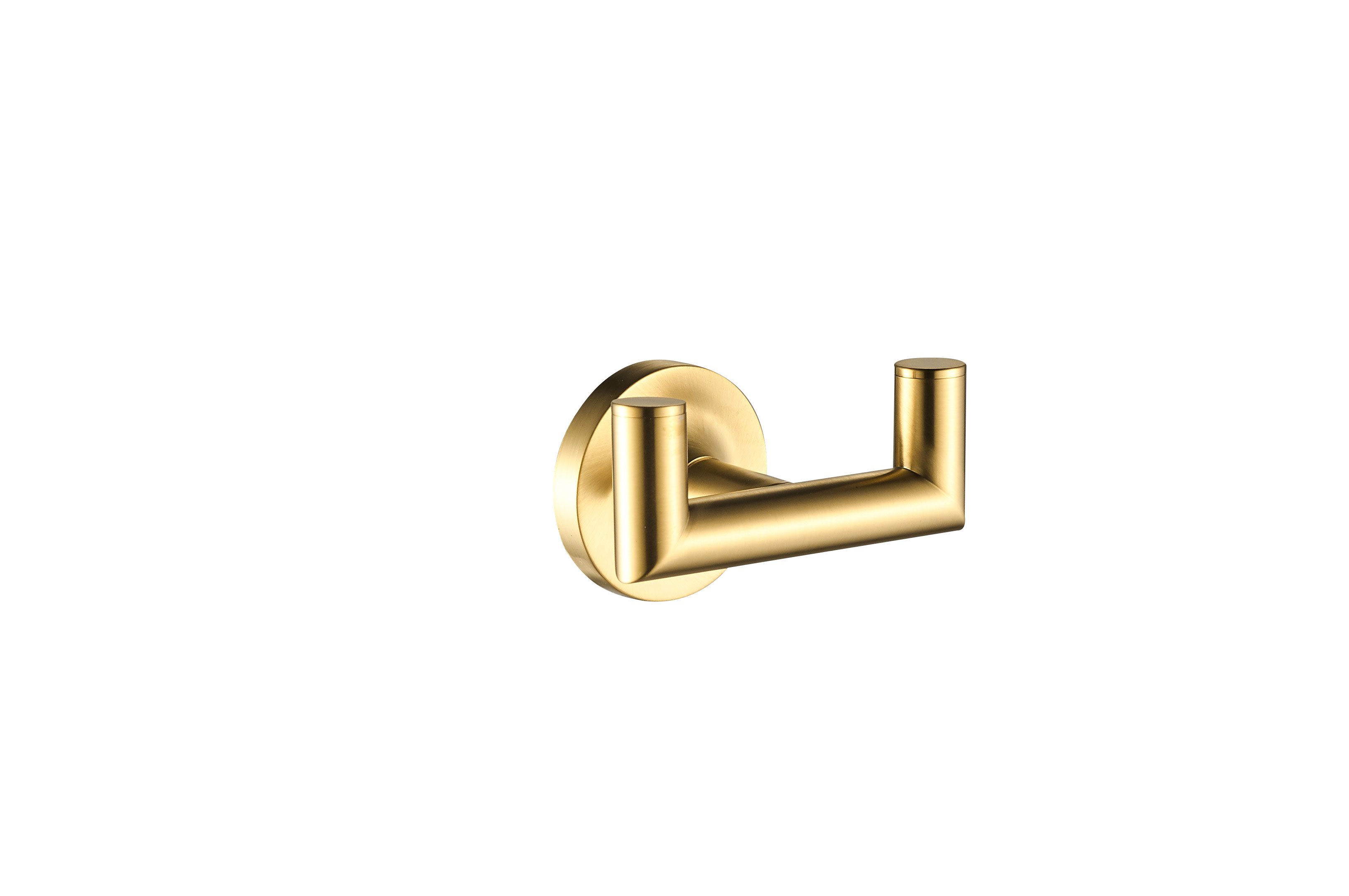 ICO Bath V70228 Glow Double Towel Hook - PVD Brushed Gold