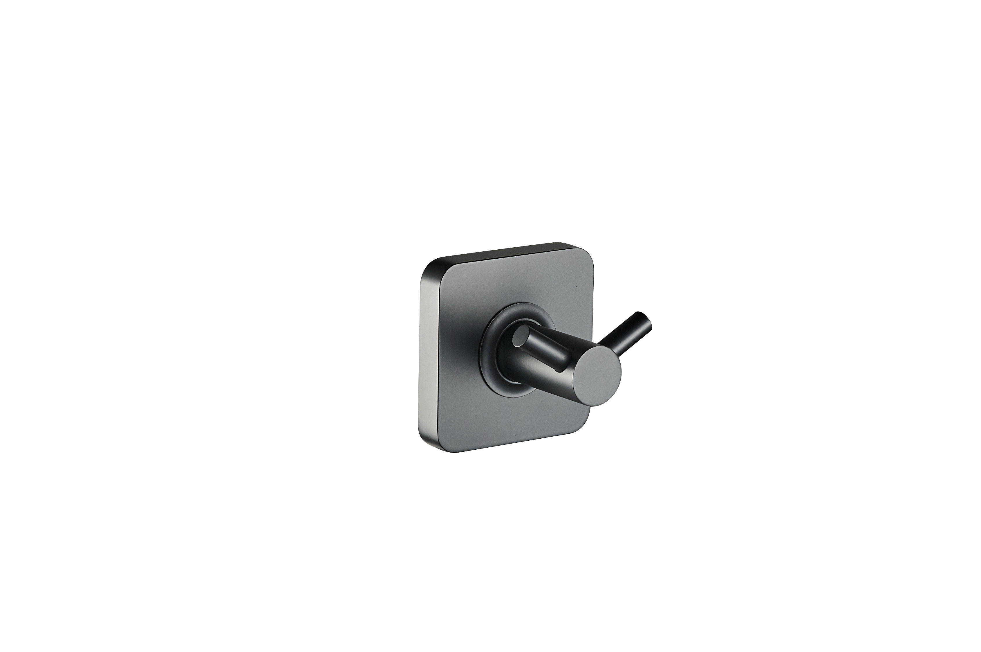 ICO Bath V71225 Vapor Double Towel Hook - Matte Black