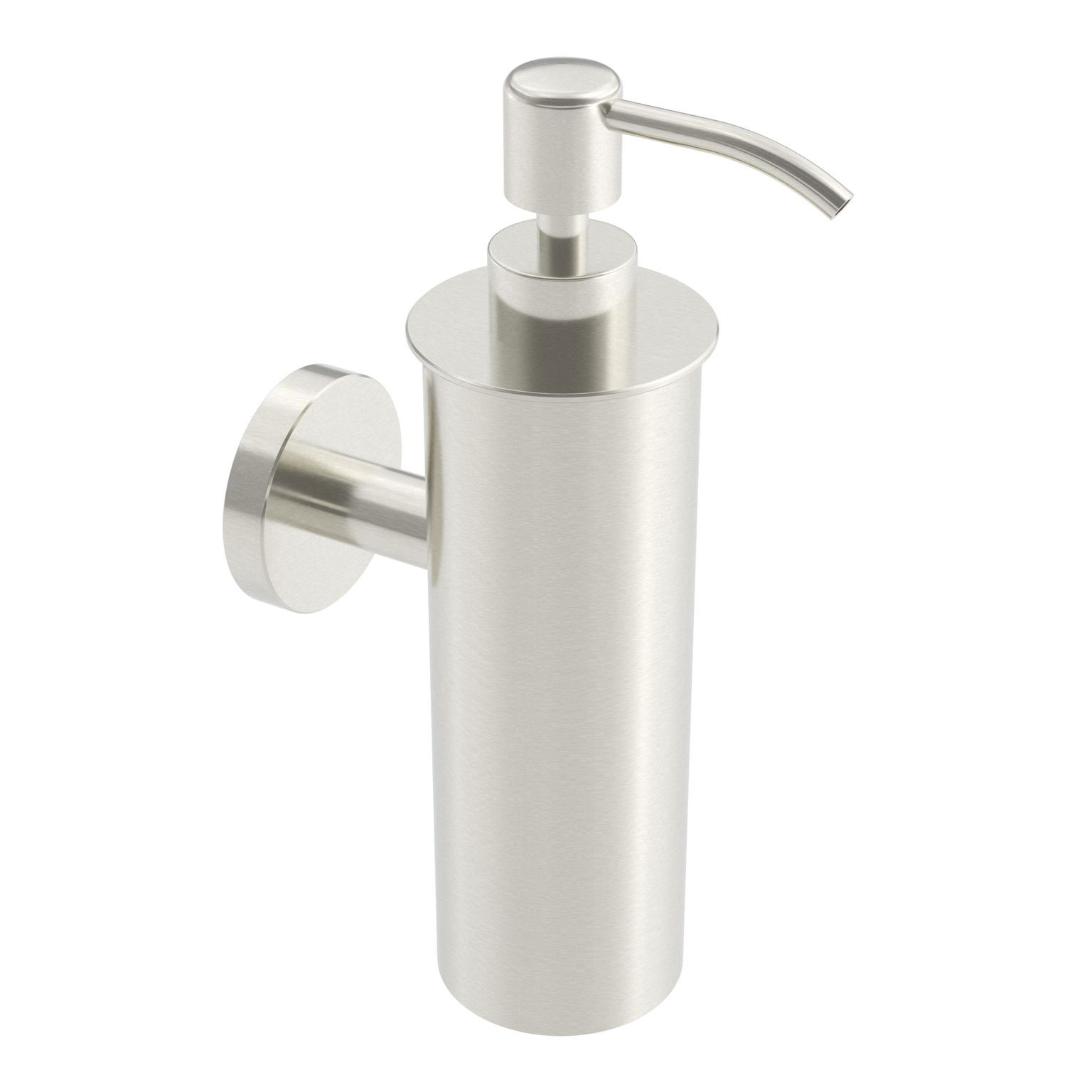 ICO Bath V92324 Wall-Mounted 250ml Soap Dispenser - Brushed Nickel