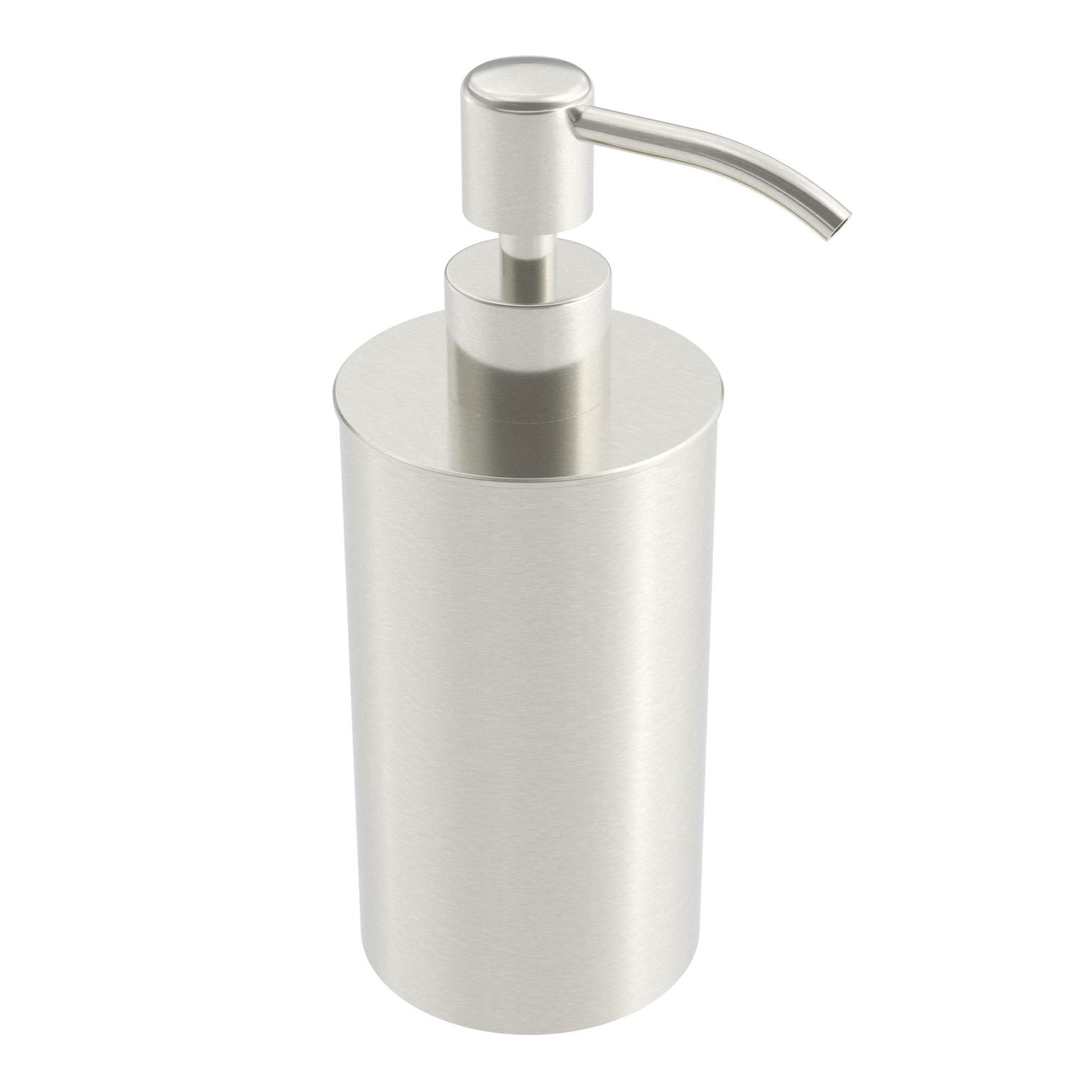 ICO Bath V92334 Freestanding 220ml Soap Dispenser - Brushed Nickel