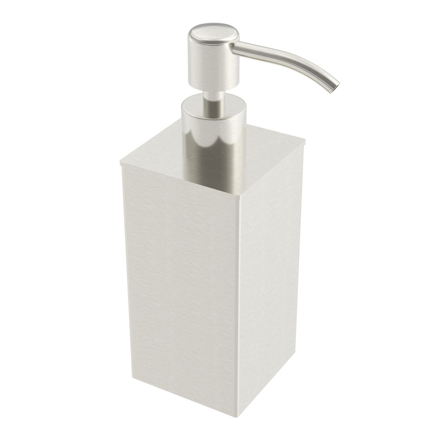 ICO Bath V92344 Freestanding 220ml Soap Dispenser - Brushed Nickel