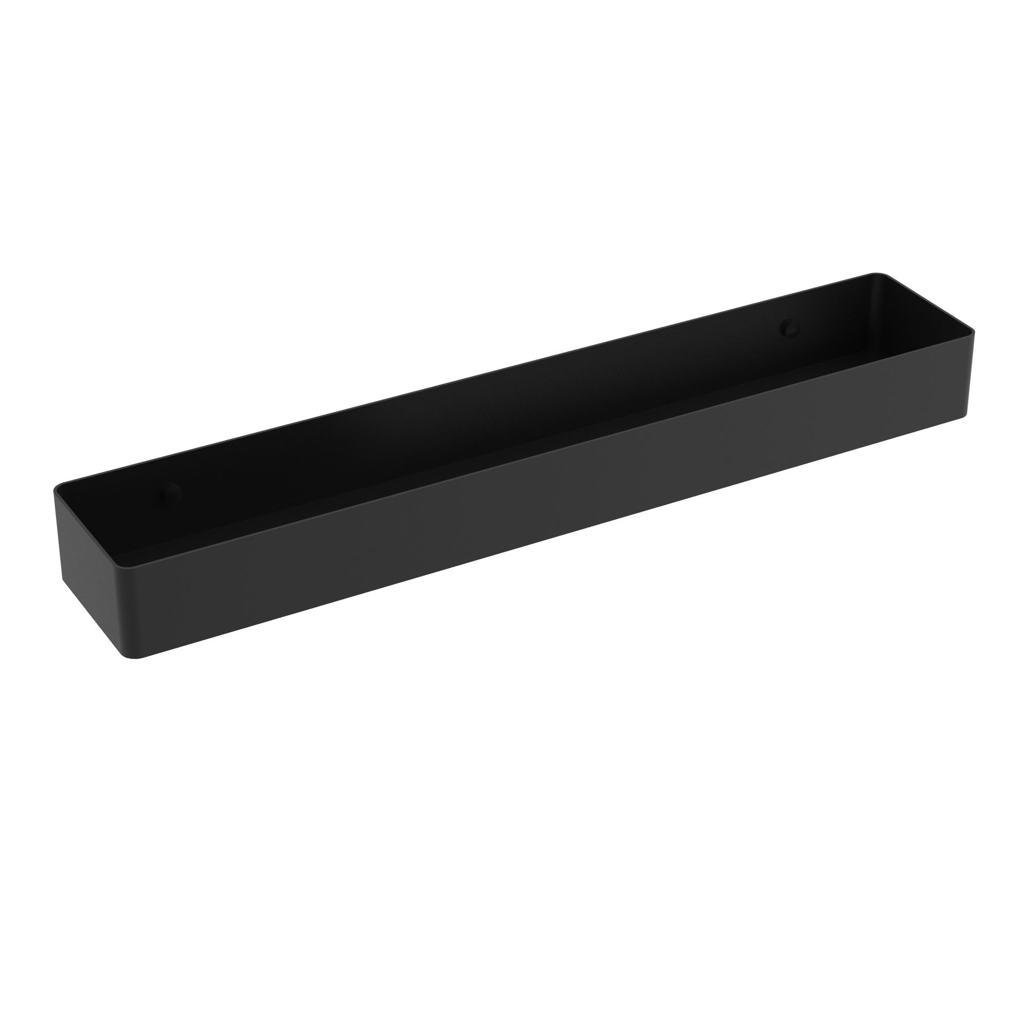 ICO Bath V92535 Wall Shelf With Towel Cutout - Matte Black