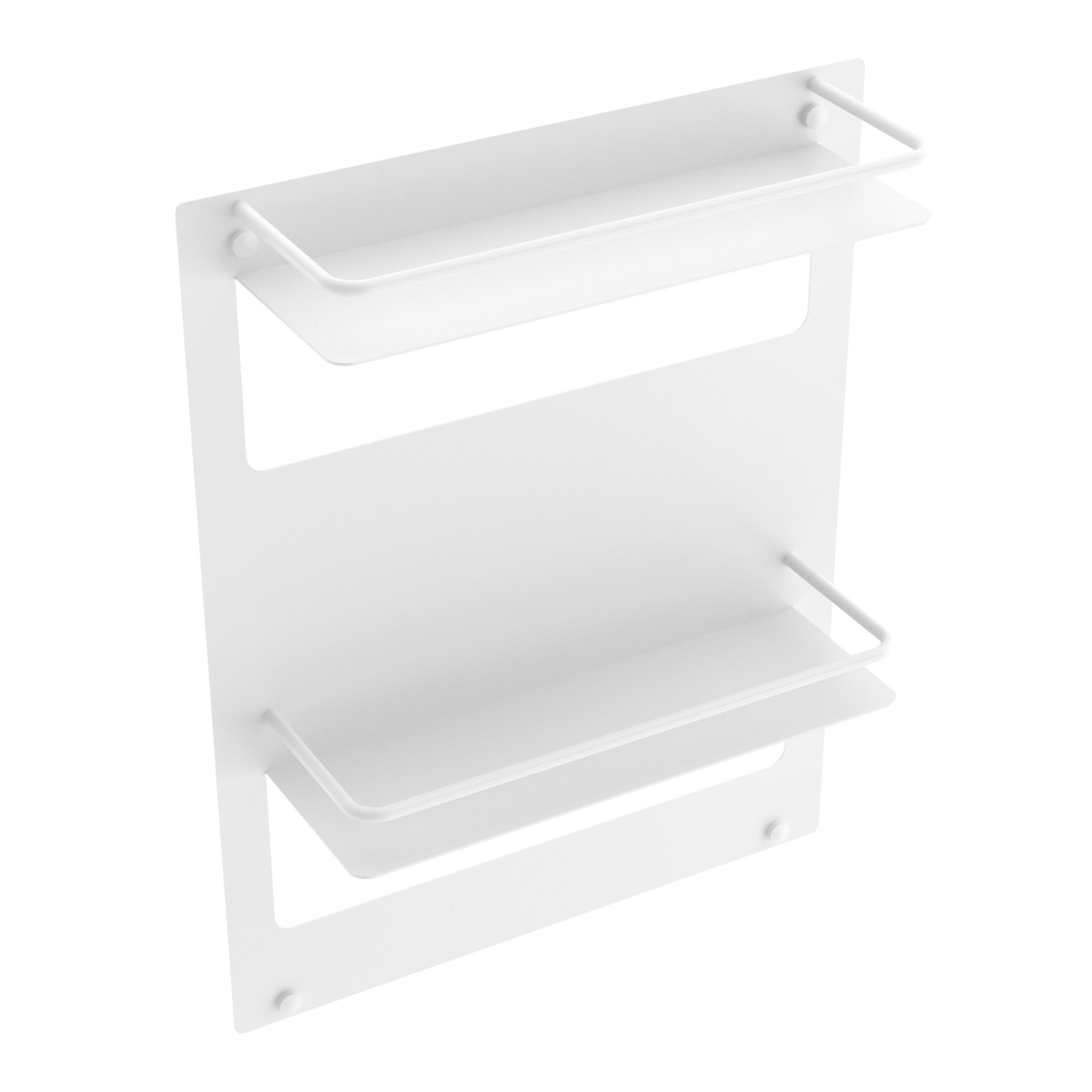 ICO Bath V92542 Double Wall Shelf - Matte White