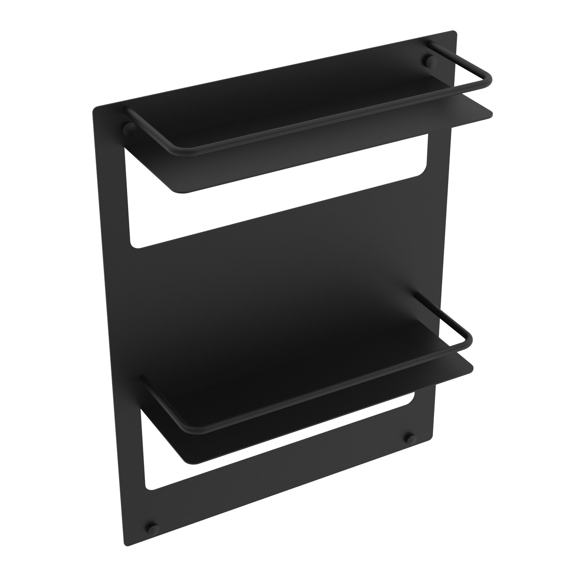 ICO Bath V92545 Double Wall Shelf - Matte Black