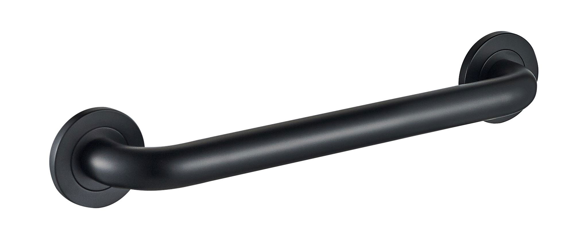 ICO Bath V94145 18" Round Grab Bar - Matte Black