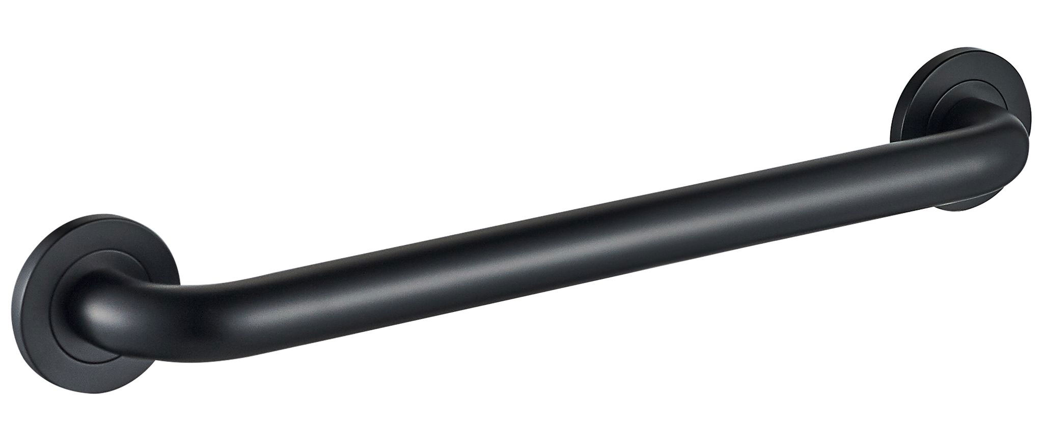 ICO Bath V94155 24" Round Grab Bar - Matte Black