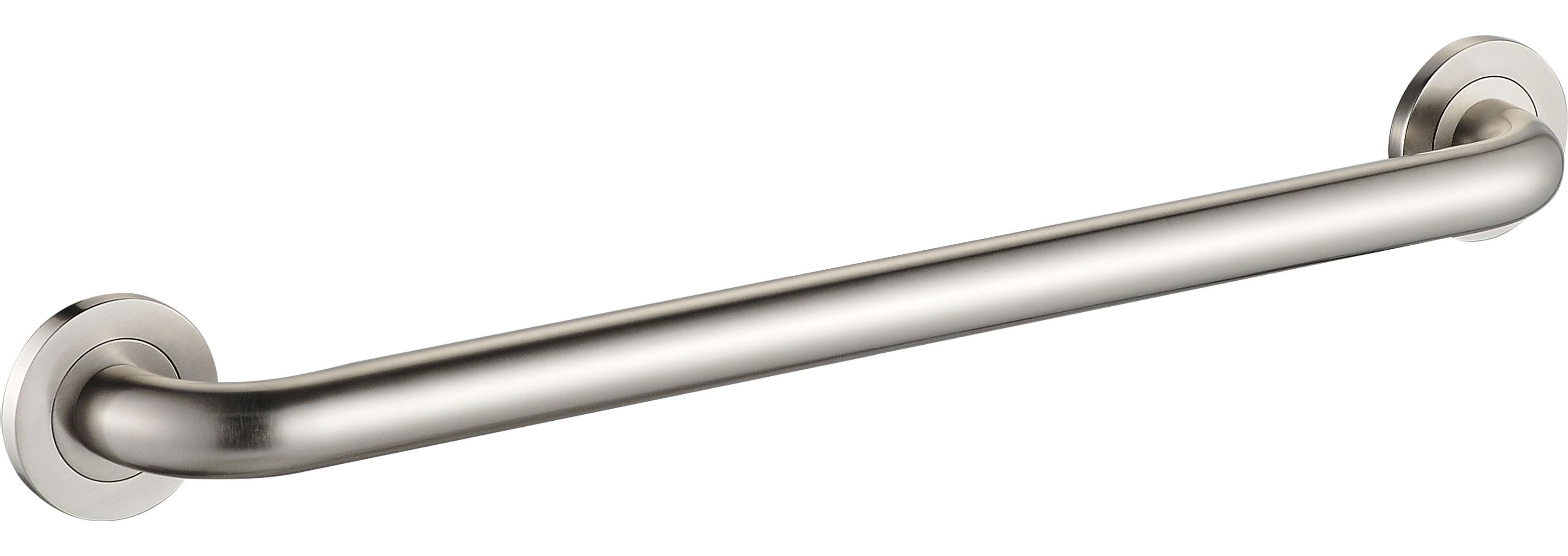 ICO Bath V94164 30" Round Grab Bar - Brushed Nickel