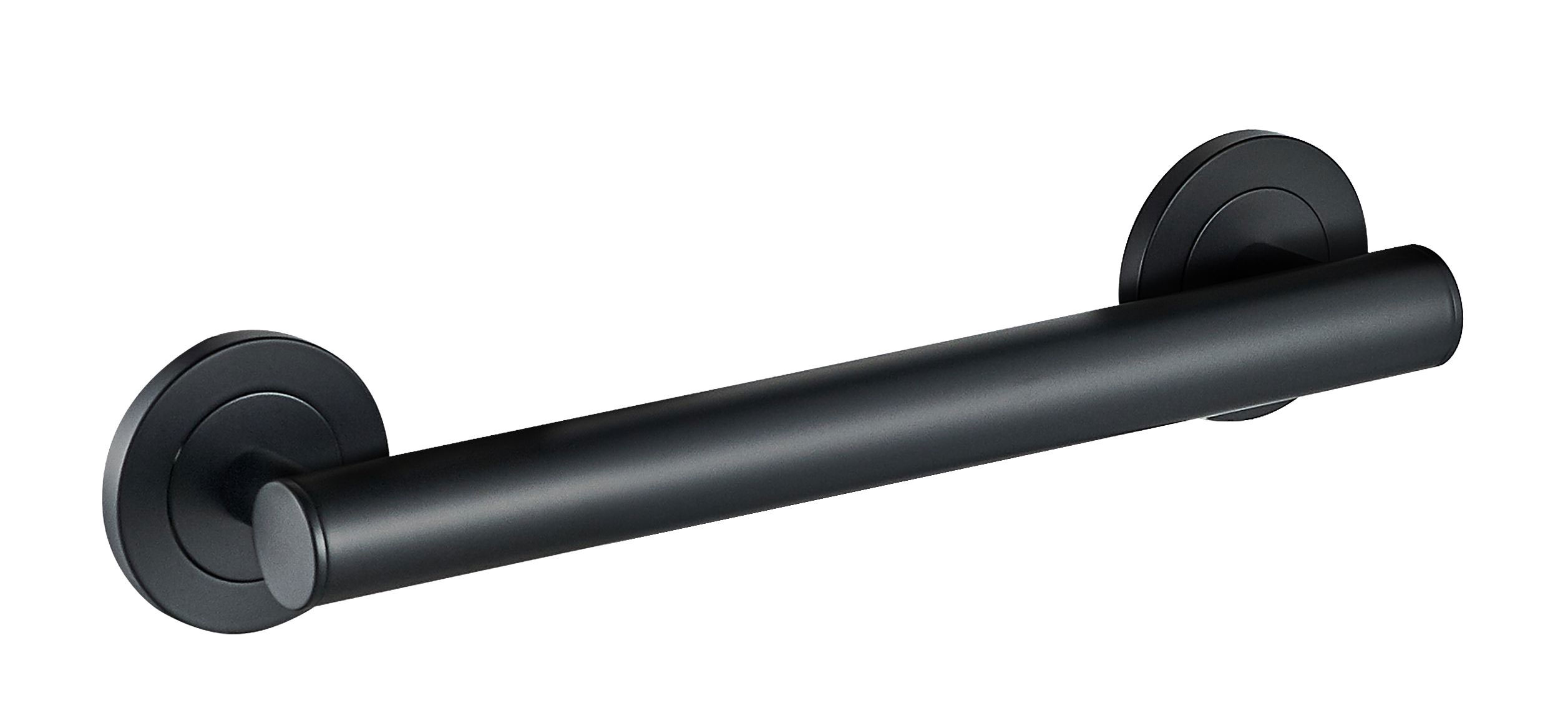 ICO Bath V94435 12" Lava Grab Bar - Matte Black