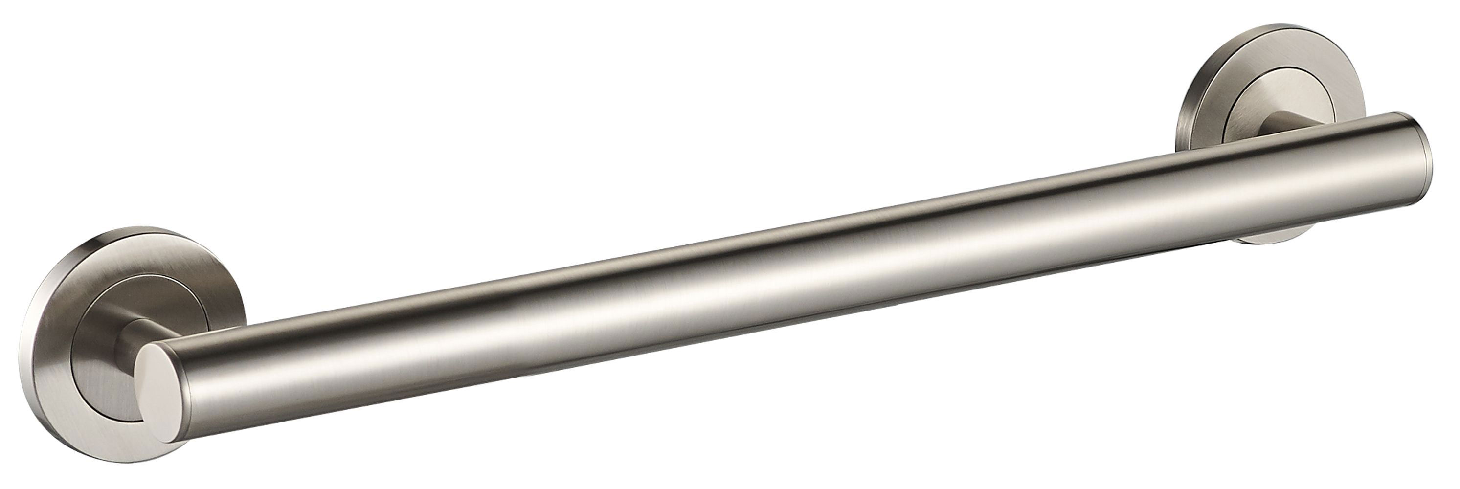 ICO Bath V94454 24" Lava Grab Bar - Brushed Nickel