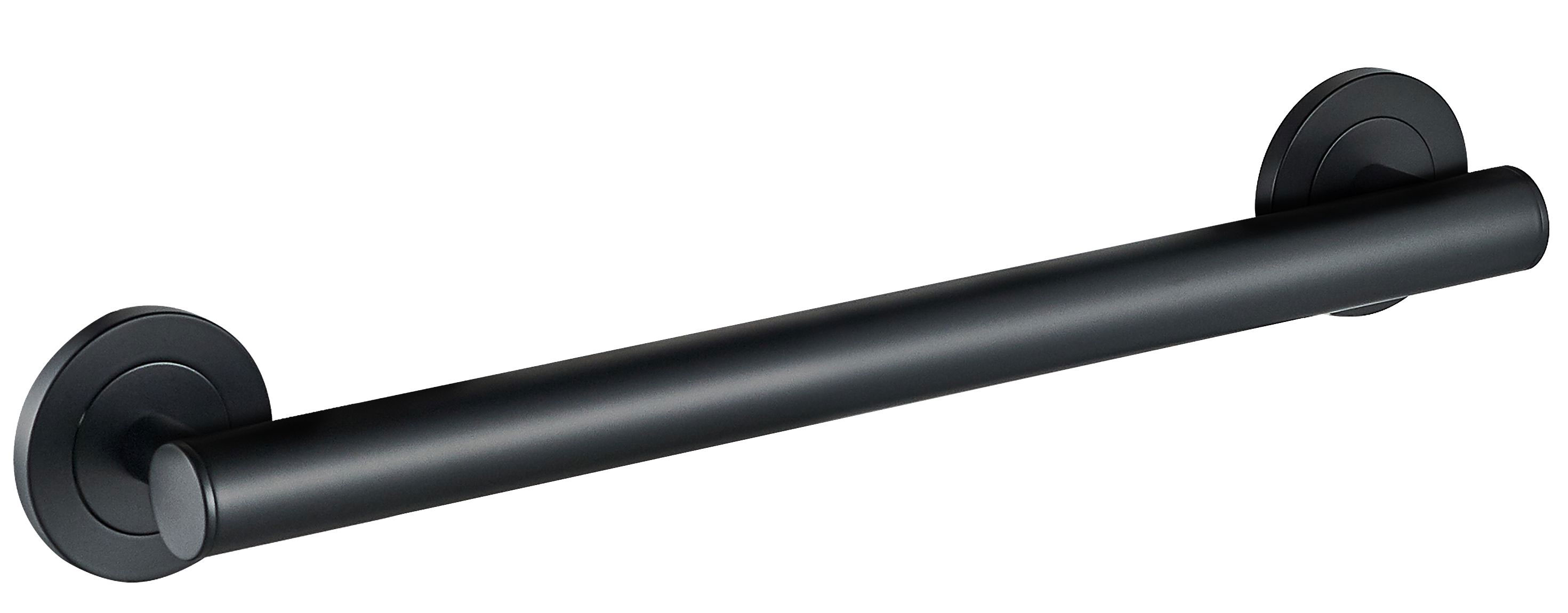 ICO Bath V94455 24" Lava Grab Bar - Matte Black