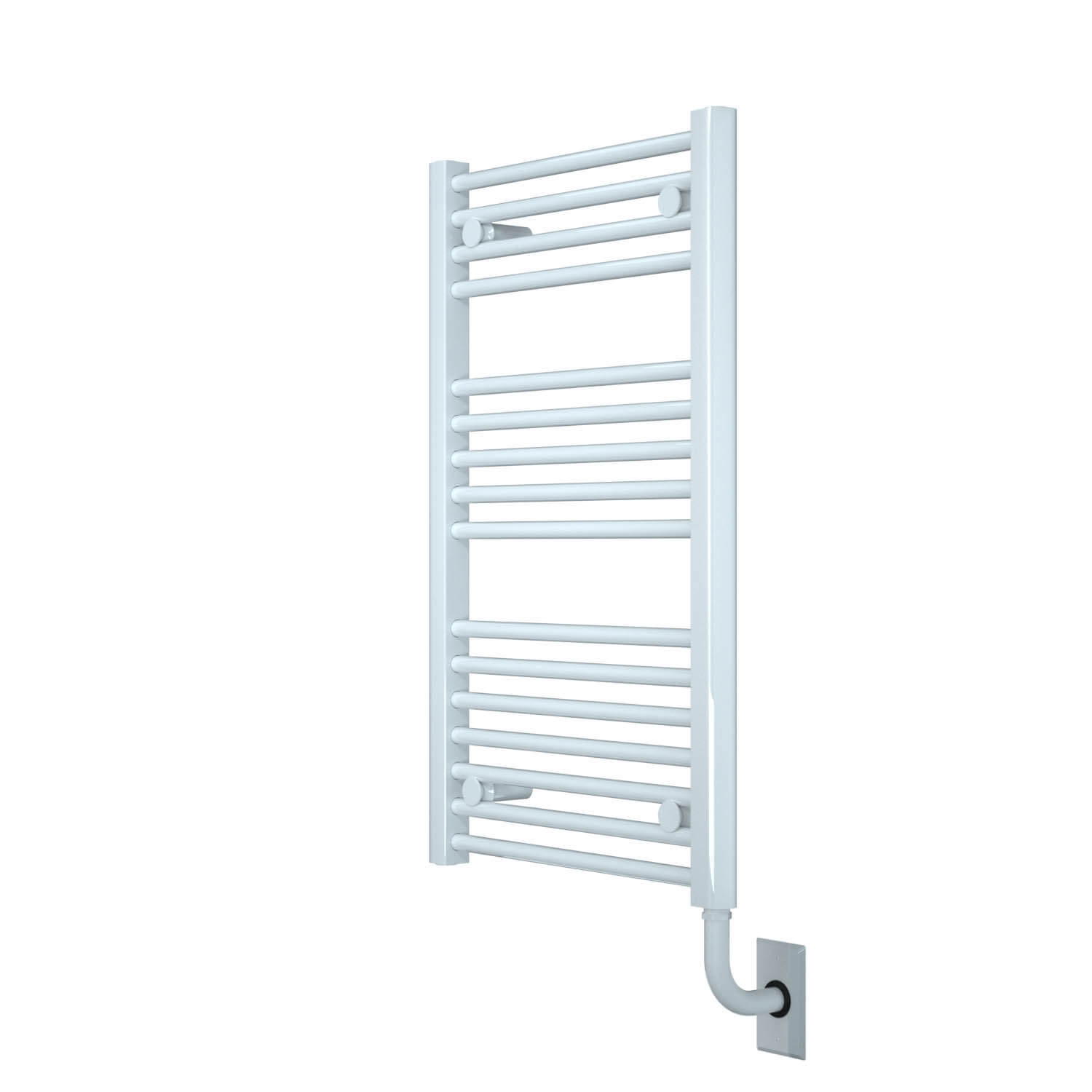 ICO Bath W1011 Tuzio Savoy 19"x31" Electric Hardwired Towel Warmer - Gloss White