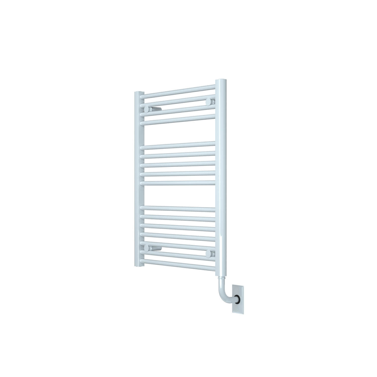 ICO Bath W1021 Tuzio Savoy 23.5"x31" Electric Hardwired Towel Warmer - Gloss White