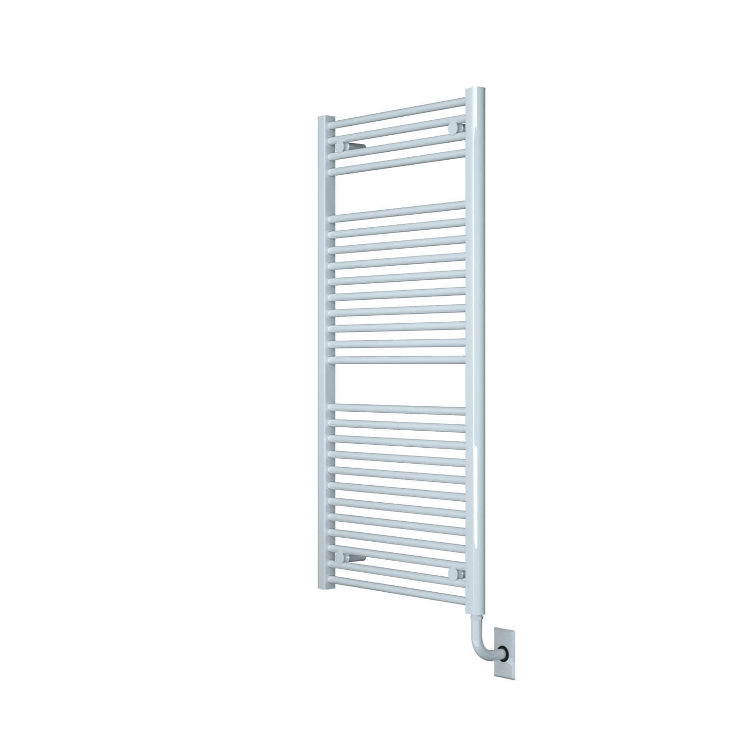 ICO Bath W1051 Tuzio Savoy 23.5"x47.5" Electric Hardwired Towel Warmer - Gloss White