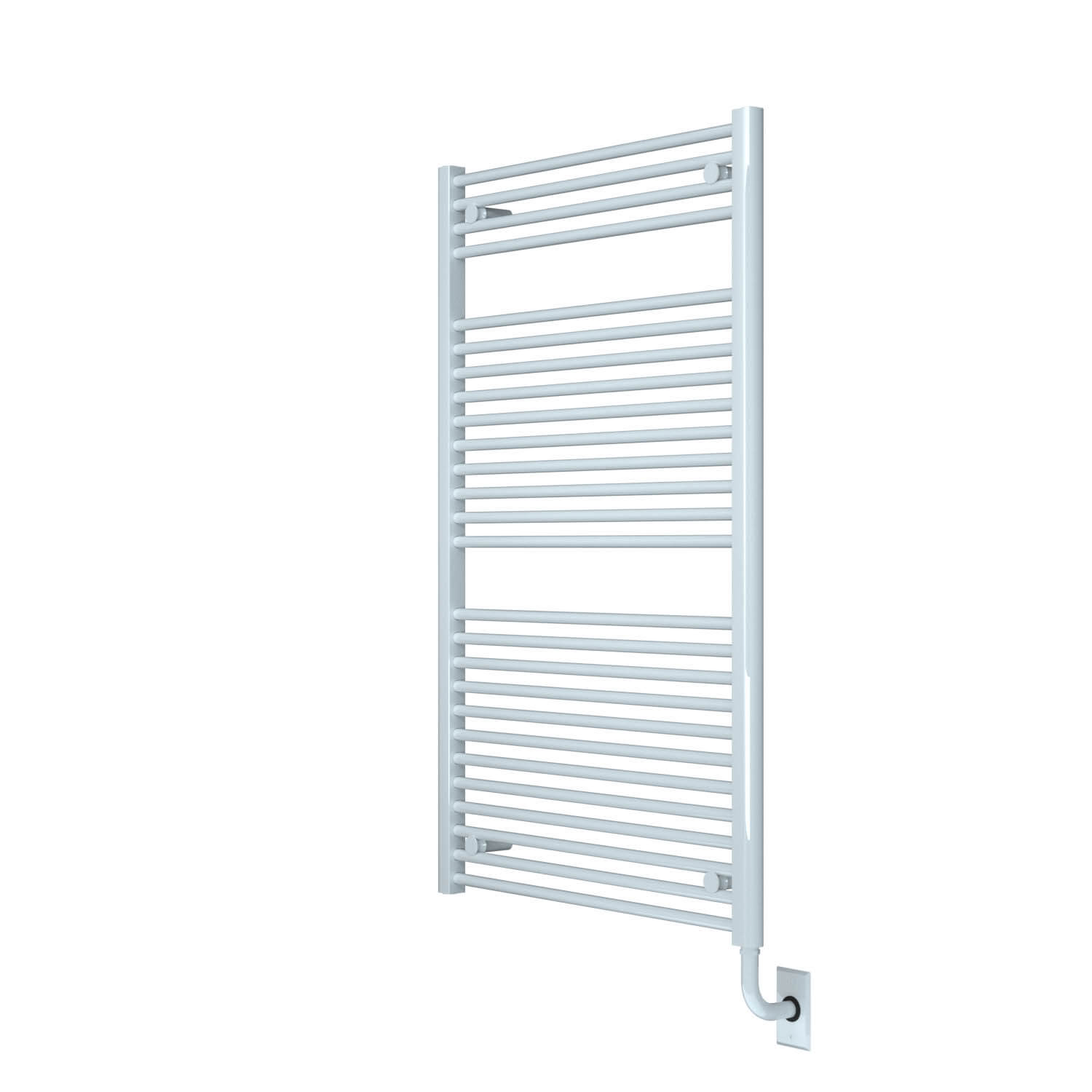 ICO Bath W1061 Tuzio Savoy 29.5"x47.5" Electric Hardwired Towel Warmer - Gloss White