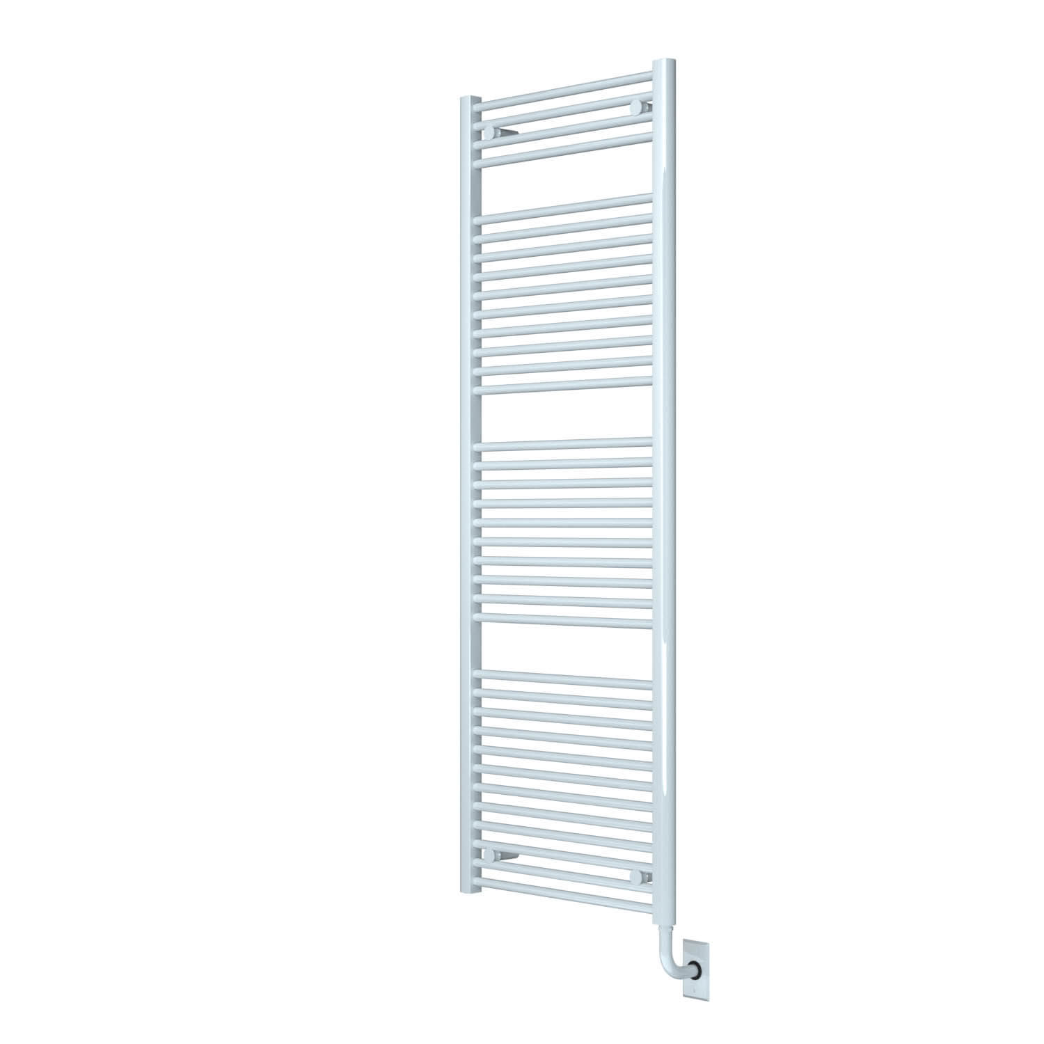 ICO Bath W1081 Tuzio Savoy 23.5"x66.5" Electric Hardwired Towel Warmer - Gloss White