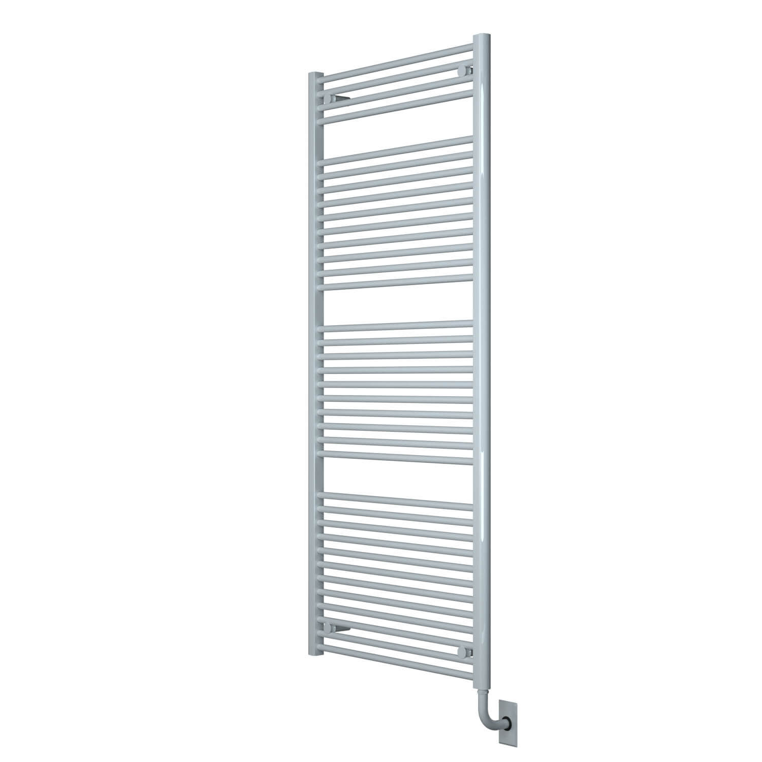 ICO Bath W1091 Tuzio Savoy 29.5"x66.5" Electric Hardwired Towel Warmer - Gloss White