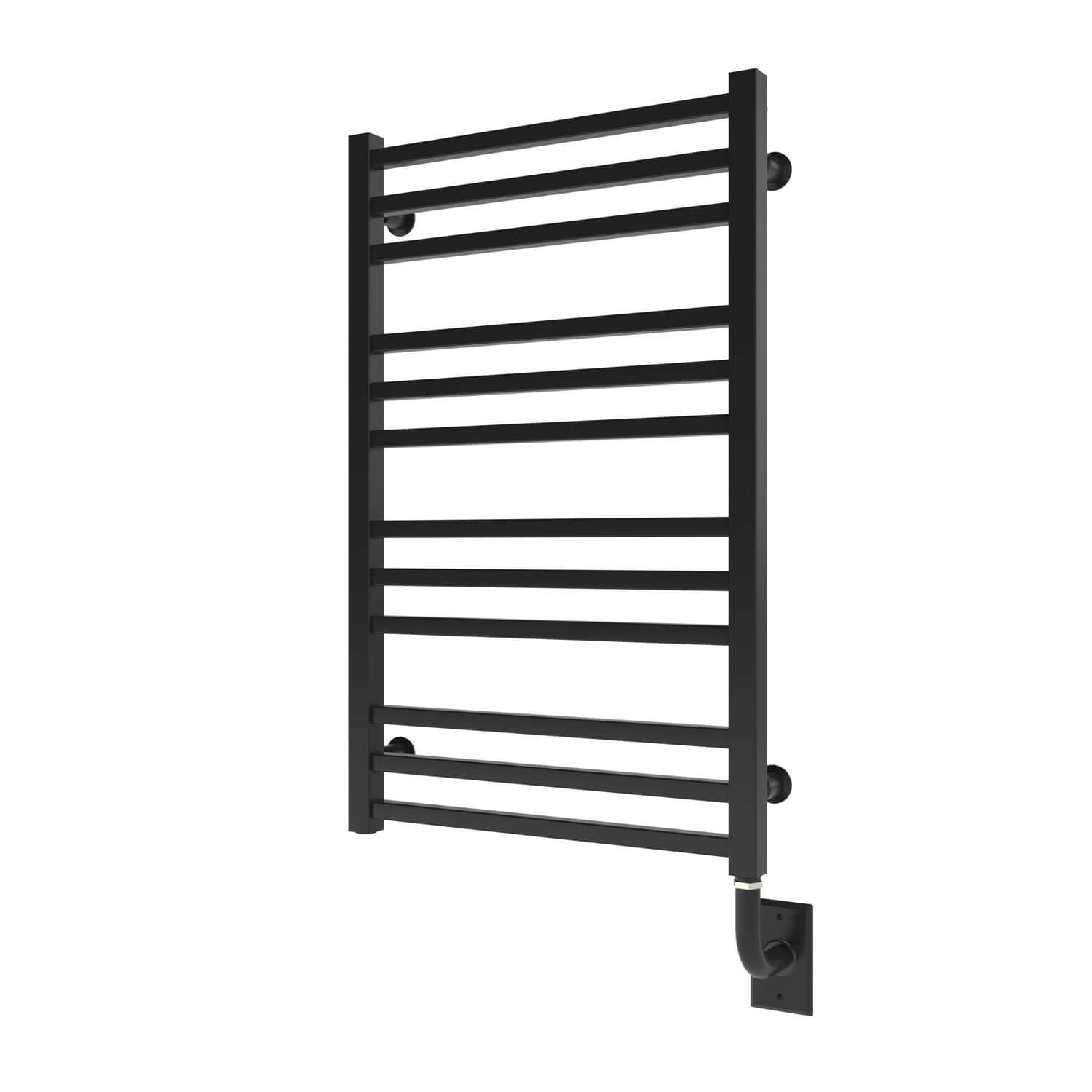 ICO Bath W3105 Tuzio Avento 19.5"x31" Electric Hardwired Towel Warmer - Matte Black