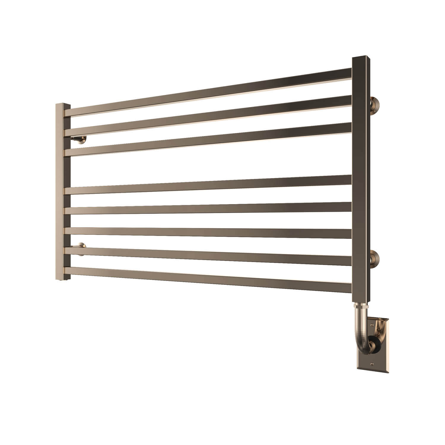 ICO Bath W3606 Tuzio Avento 35.5"x19" Electric Hardwired Towel Warmer - Polished Nickel