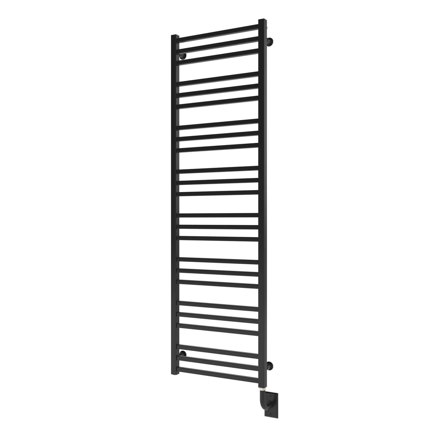 ICO Bath W3705 Tuzio Avento 19.5"x64" Electric Hardwired Towel Warmer - Matte Black