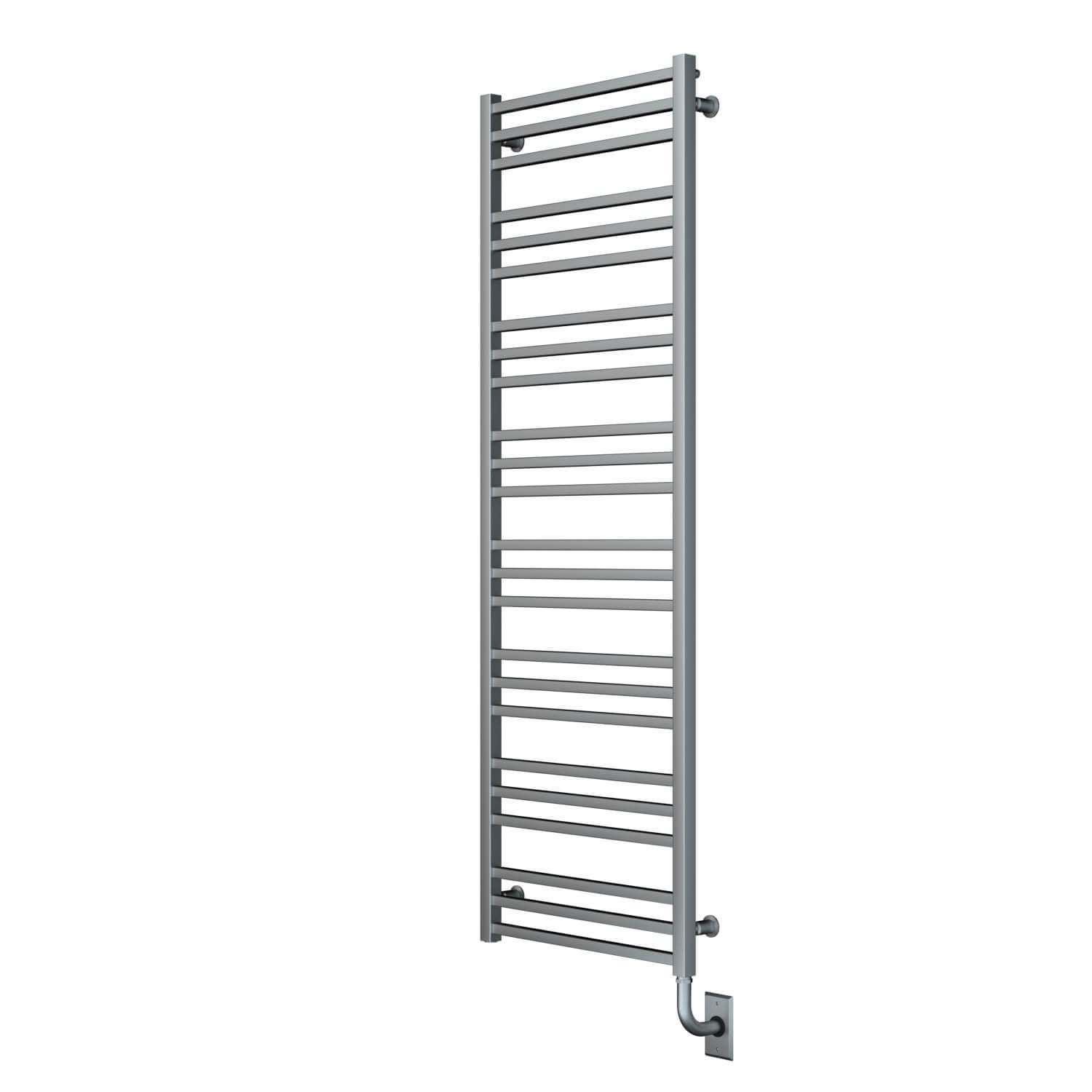 ICO Bath W3804 Tuzio Avento 23.5"x64" Electric Hardwired Towel Warmer - Brushed Nickel